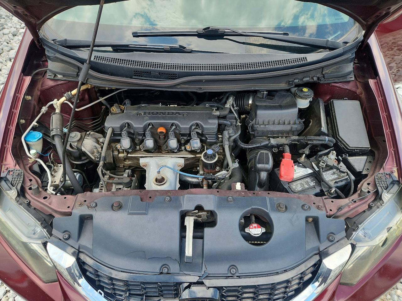 2014 Honda Civic Ex Maroon vin: 19XFB2F8XEE219673