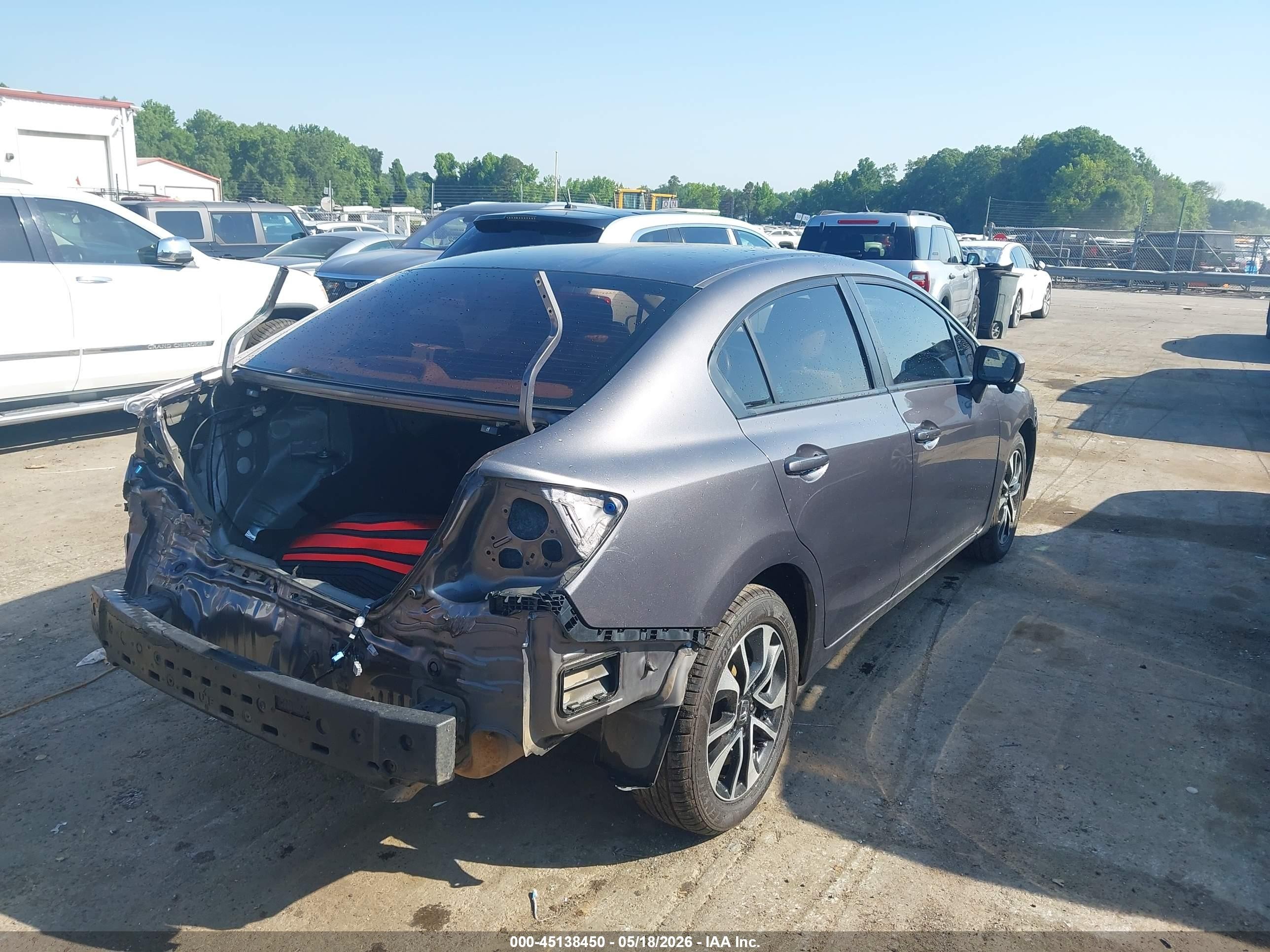 2014 Honda Civic Ex Gray vin: 19XFB2F8XEE224274