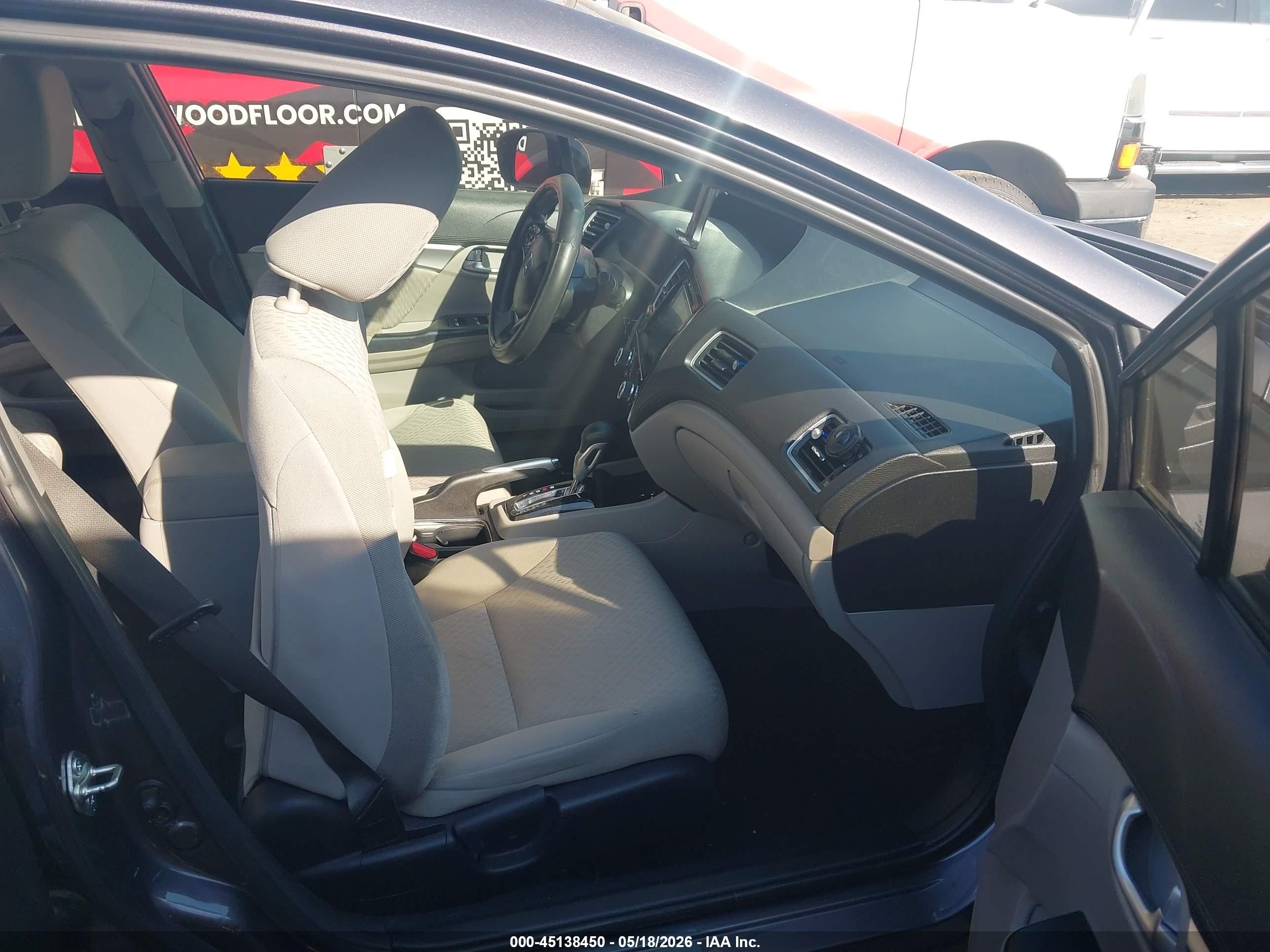 2014 Honda Civic Ex Gray vin: 19XFB2F8XEE224274