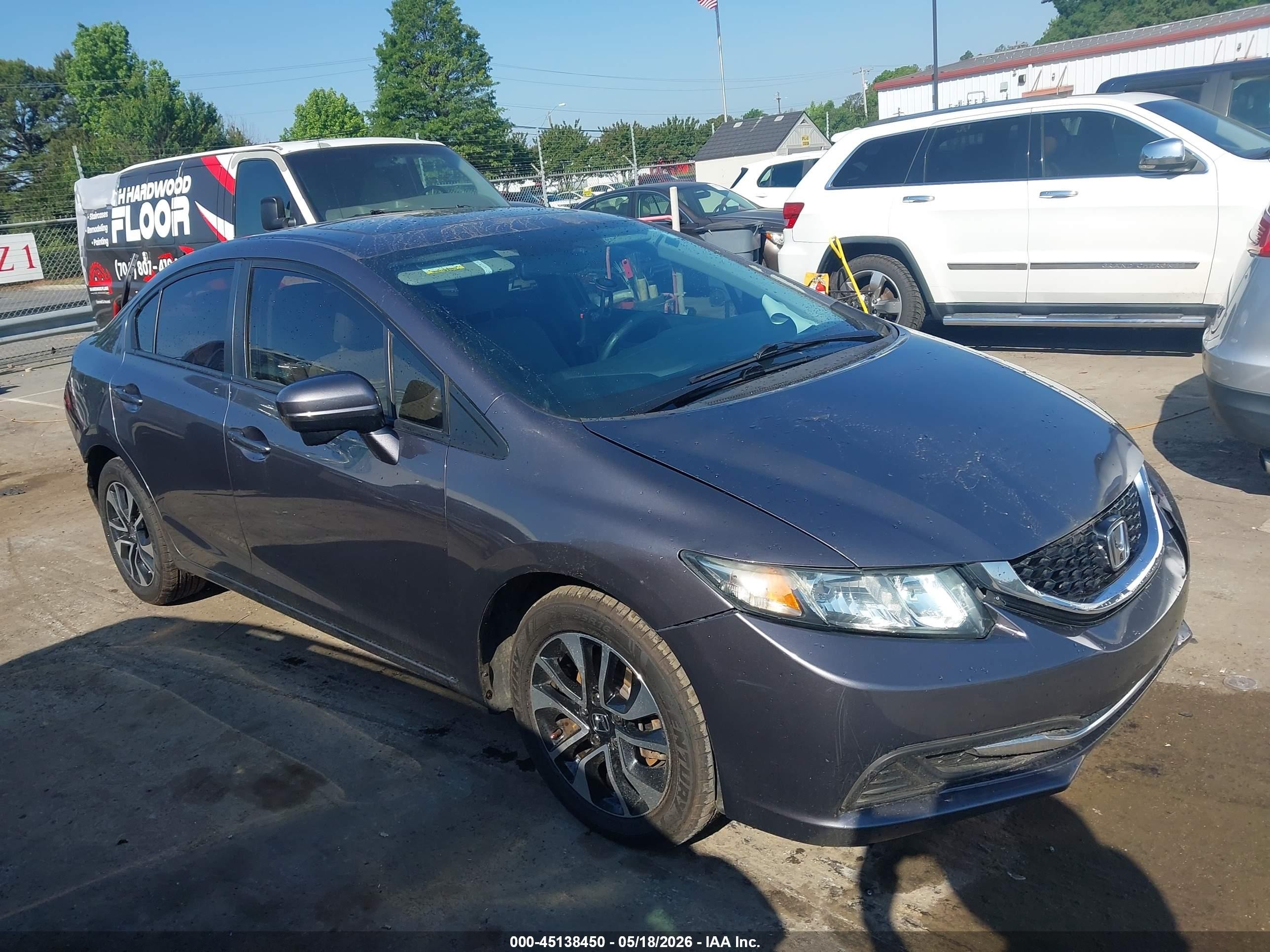 2014 Honda Civic Ex Gray vin: 19XFB2F8XEE224274