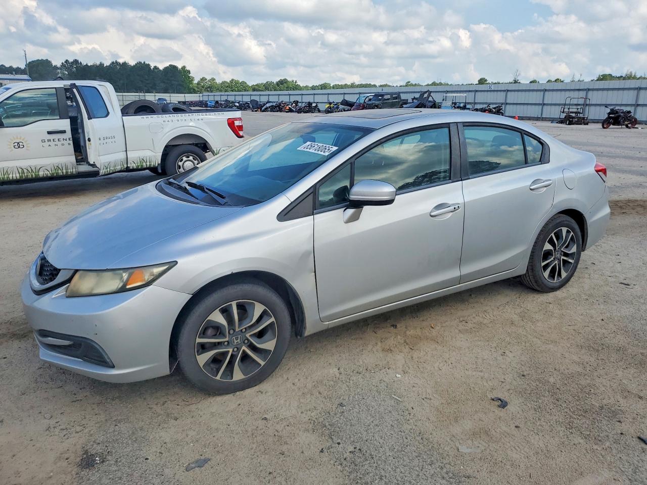 2014 Honda Civic Ex Silver vin: 19XFB2F8XEE240054