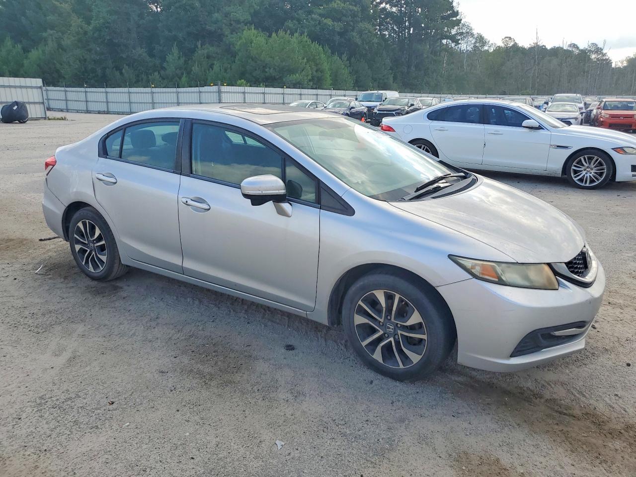 2014 Honda Civic Ex Silver vin: 19XFB2F8XEE240054