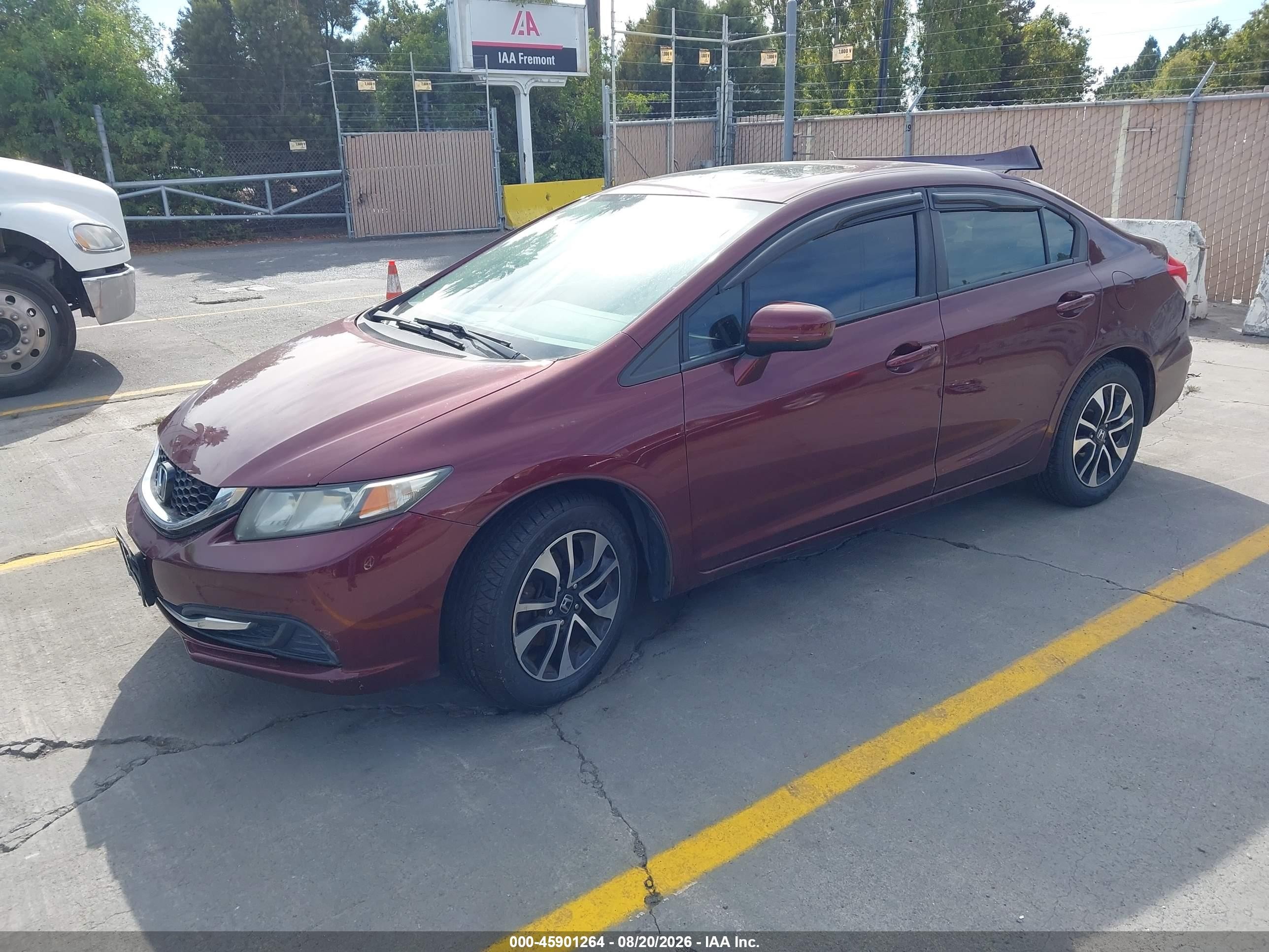 2014 Honda Civic Ex Burgundy vin: 19XFB2F8XEE245402