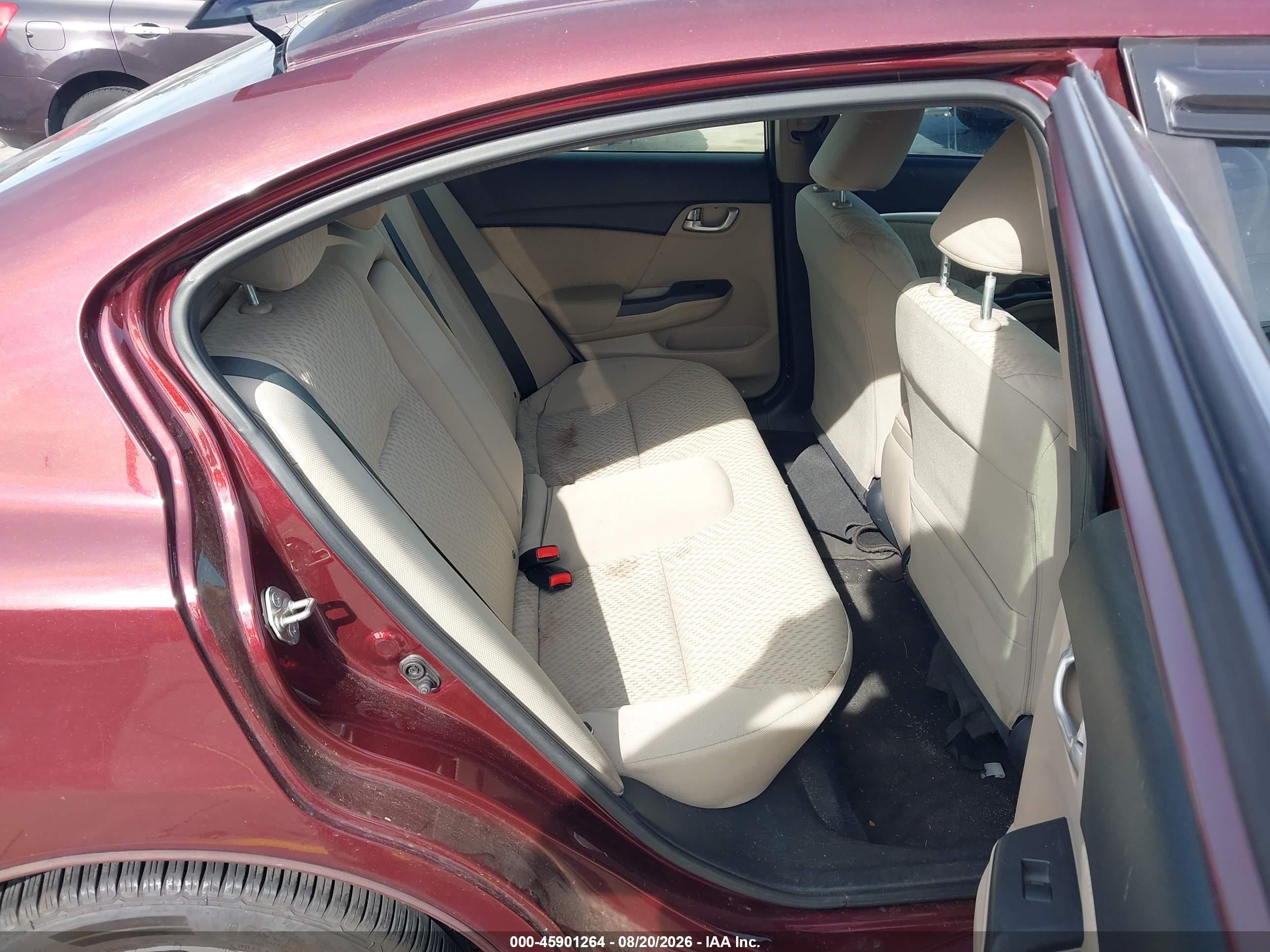2014 Honda Civic Ex Burgundy vin: 19XFB2F8XEE245402