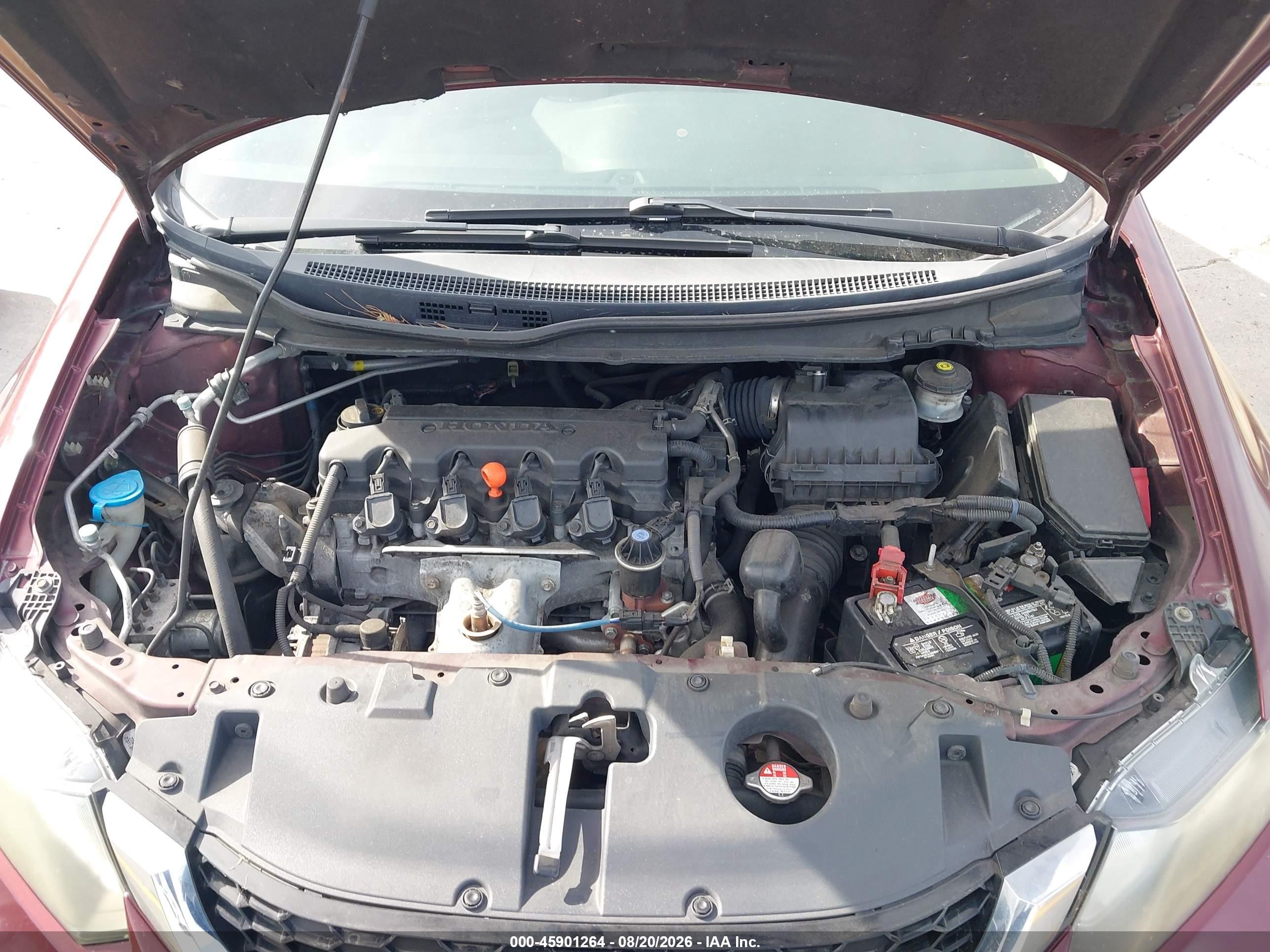 2014 Honda Civic Ex Burgundy vin: 19XFB2F8XEE245402