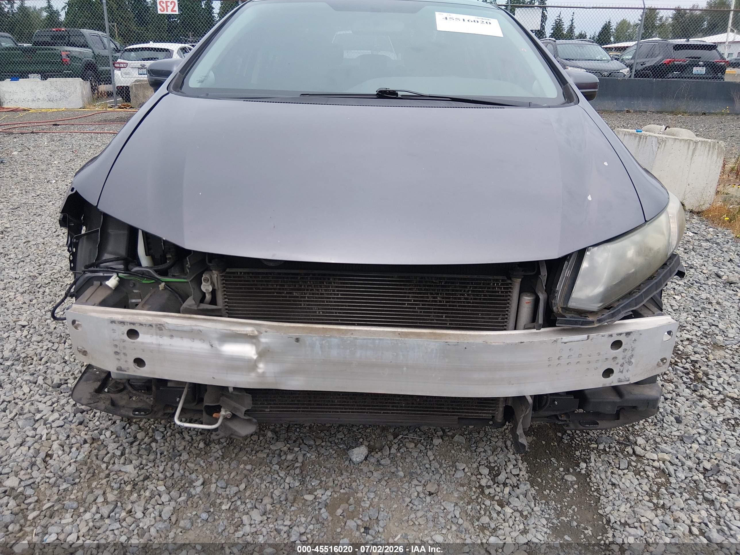 2014 Honda Civic Ex Серый vin: 19XFB2F8XEE267710