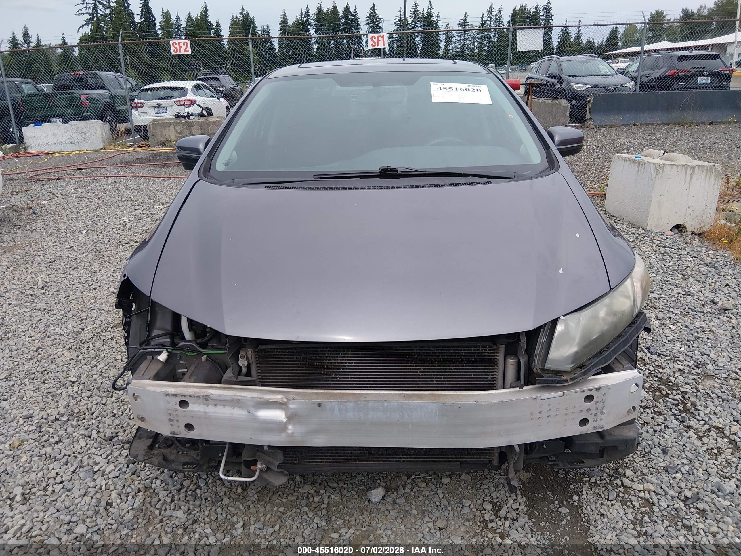 2014 Honda Civic Ex Серый vin: 19XFB2F8XEE267710