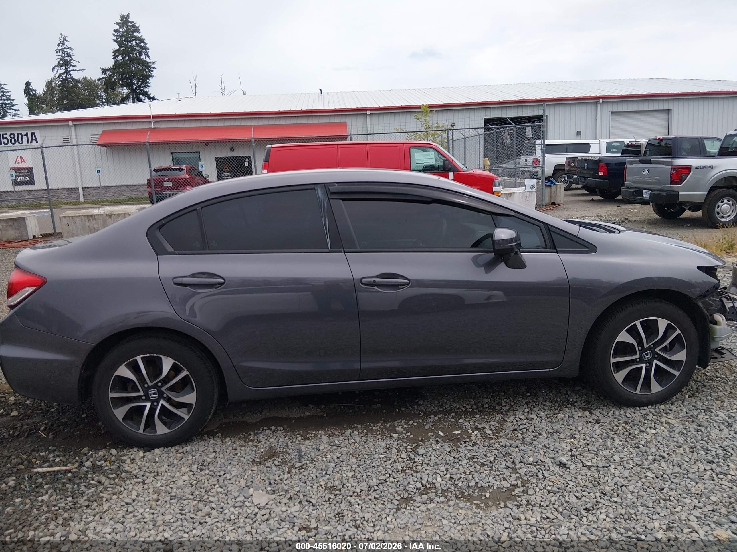 2014 Honda Civic Ex Серый vin: 19XFB2F8XEE267710