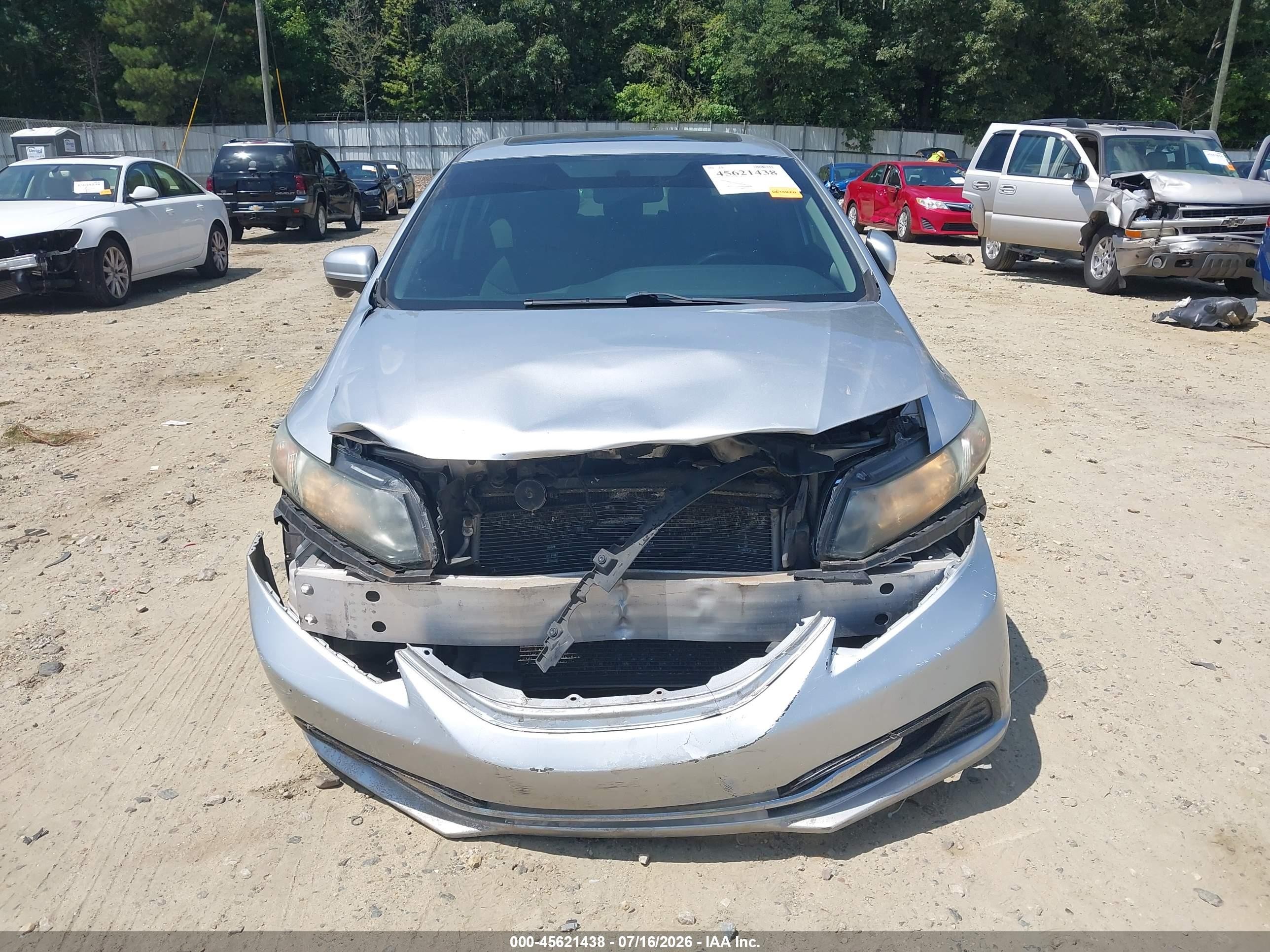 2014 Honda Civic Ex Silver vin: 19XFB2F8XEE272860