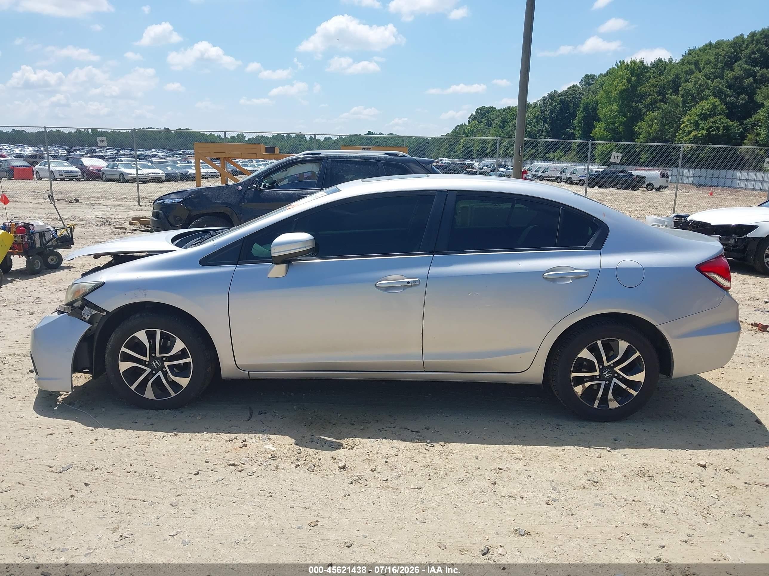 2014 Honda Civic Ex Silver vin: 19XFB2F8XEE272860