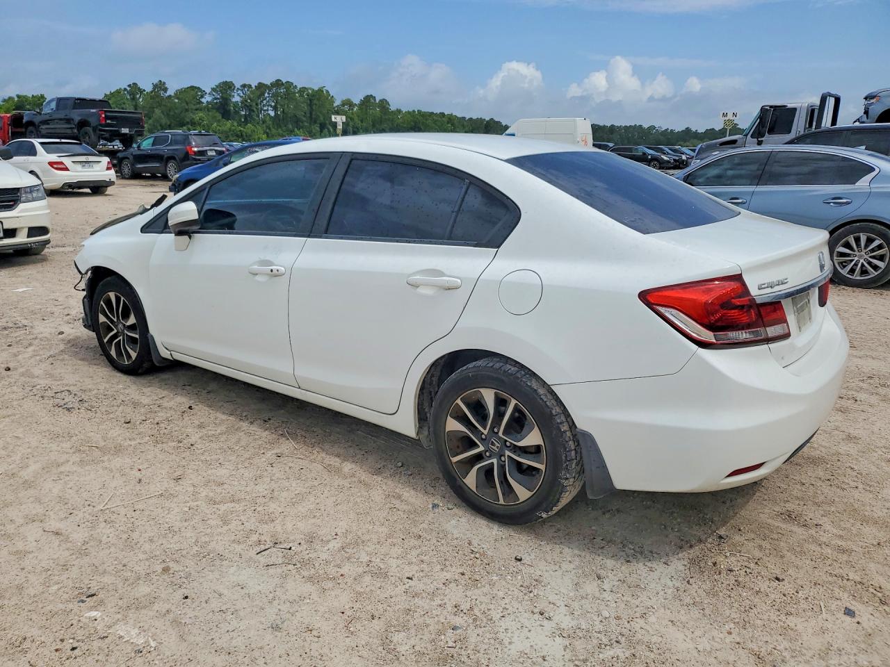 2015 Honda Civic Ex White vin: 19XFB2F8XFE000245