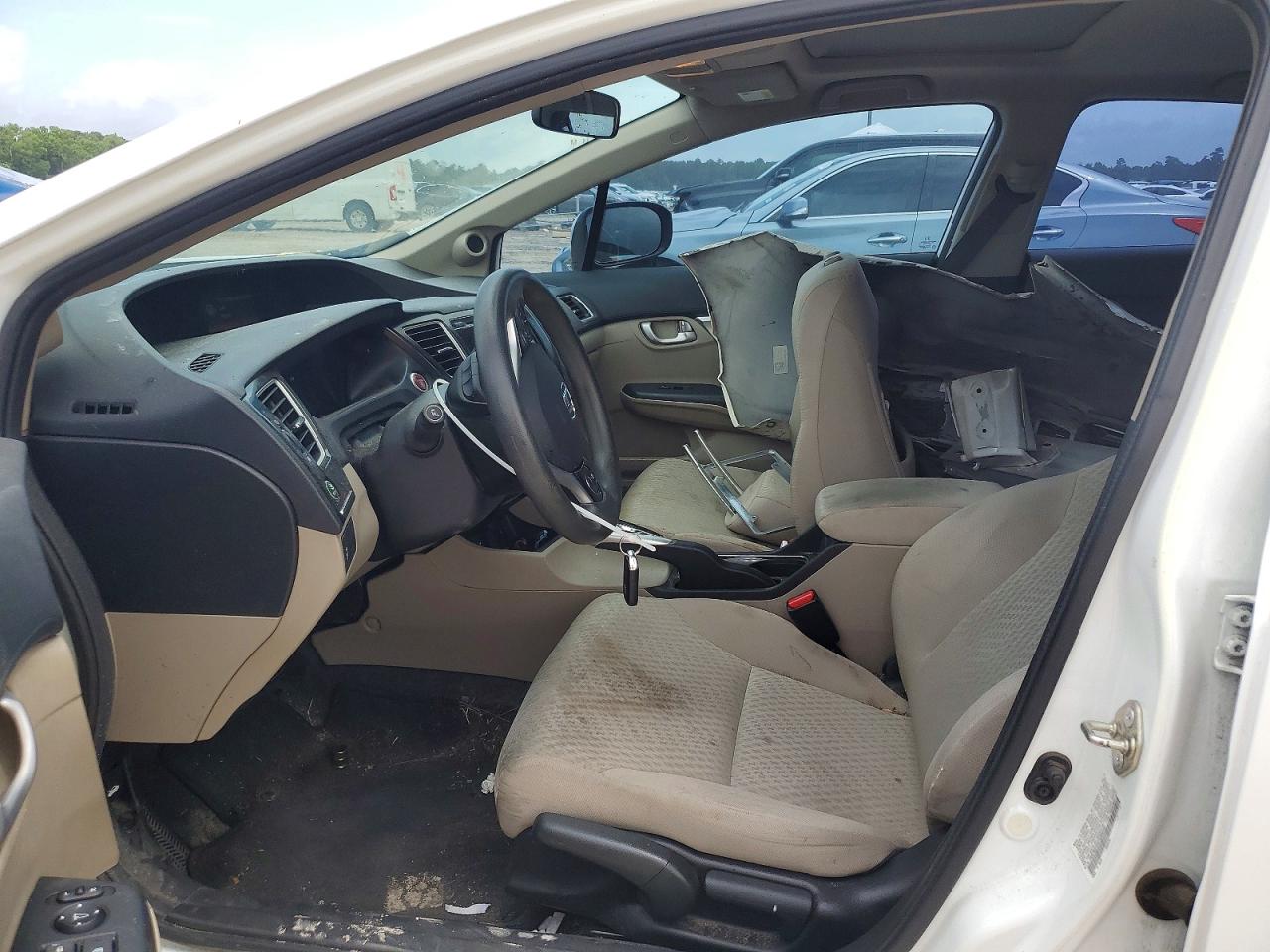 2015 Honda Civic Ex White vin: 19XFB2F8XFE000245