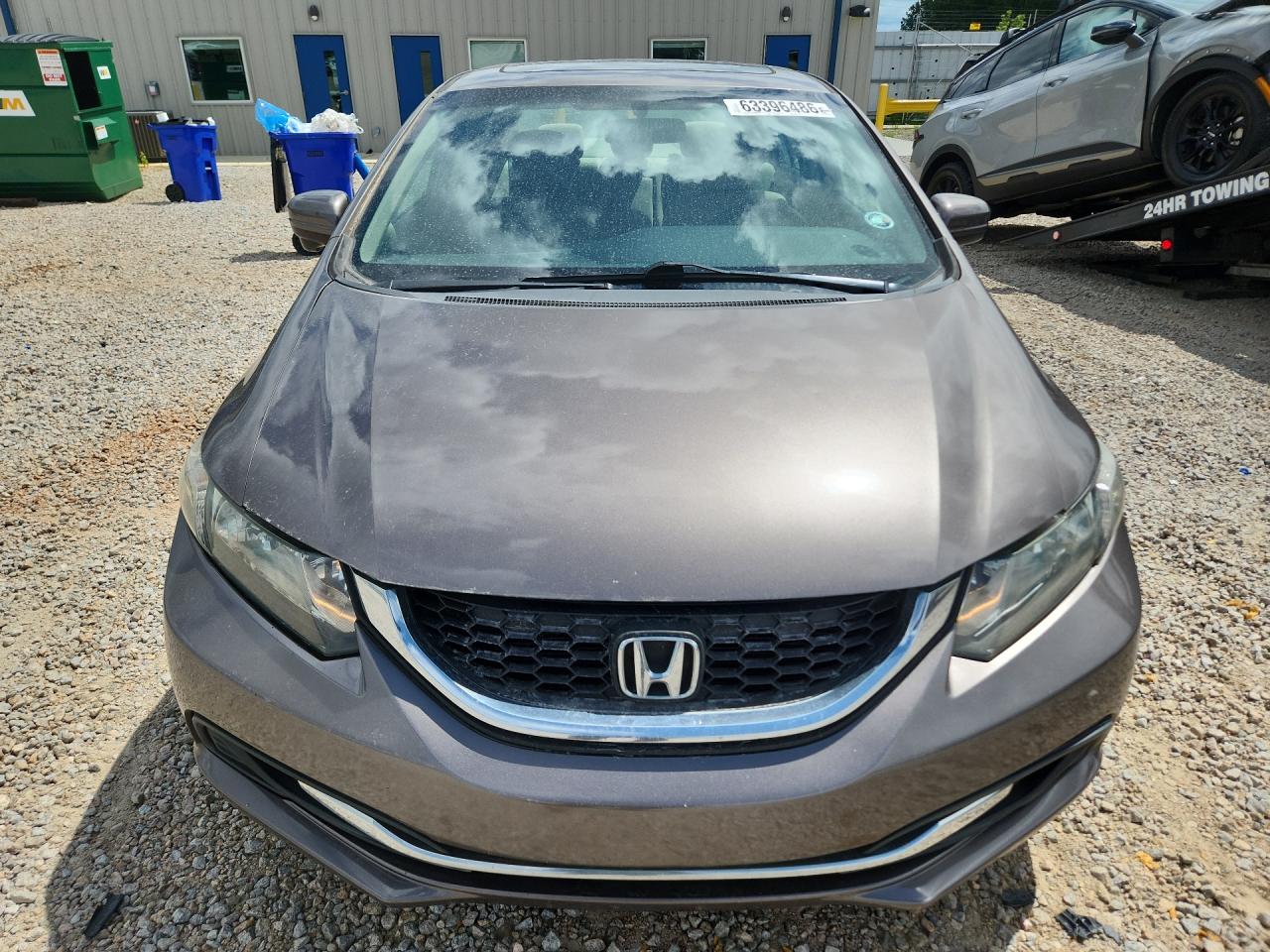 2015 Honda Civic Ex Серый vin: 19XFB2F8XFE002173