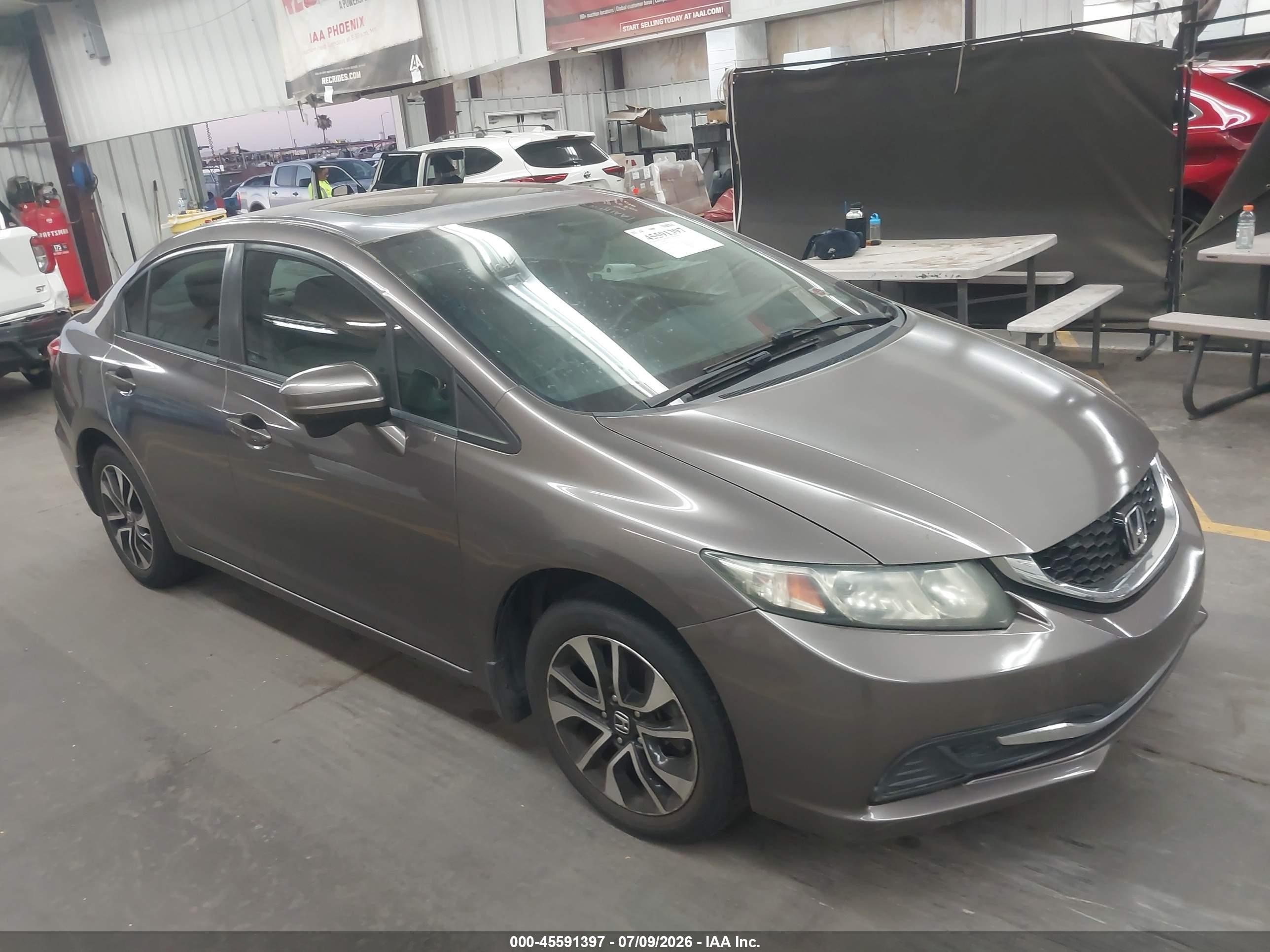 2015 Honda Civic Ex Gray vin: 19XFB2F8XFE006224
