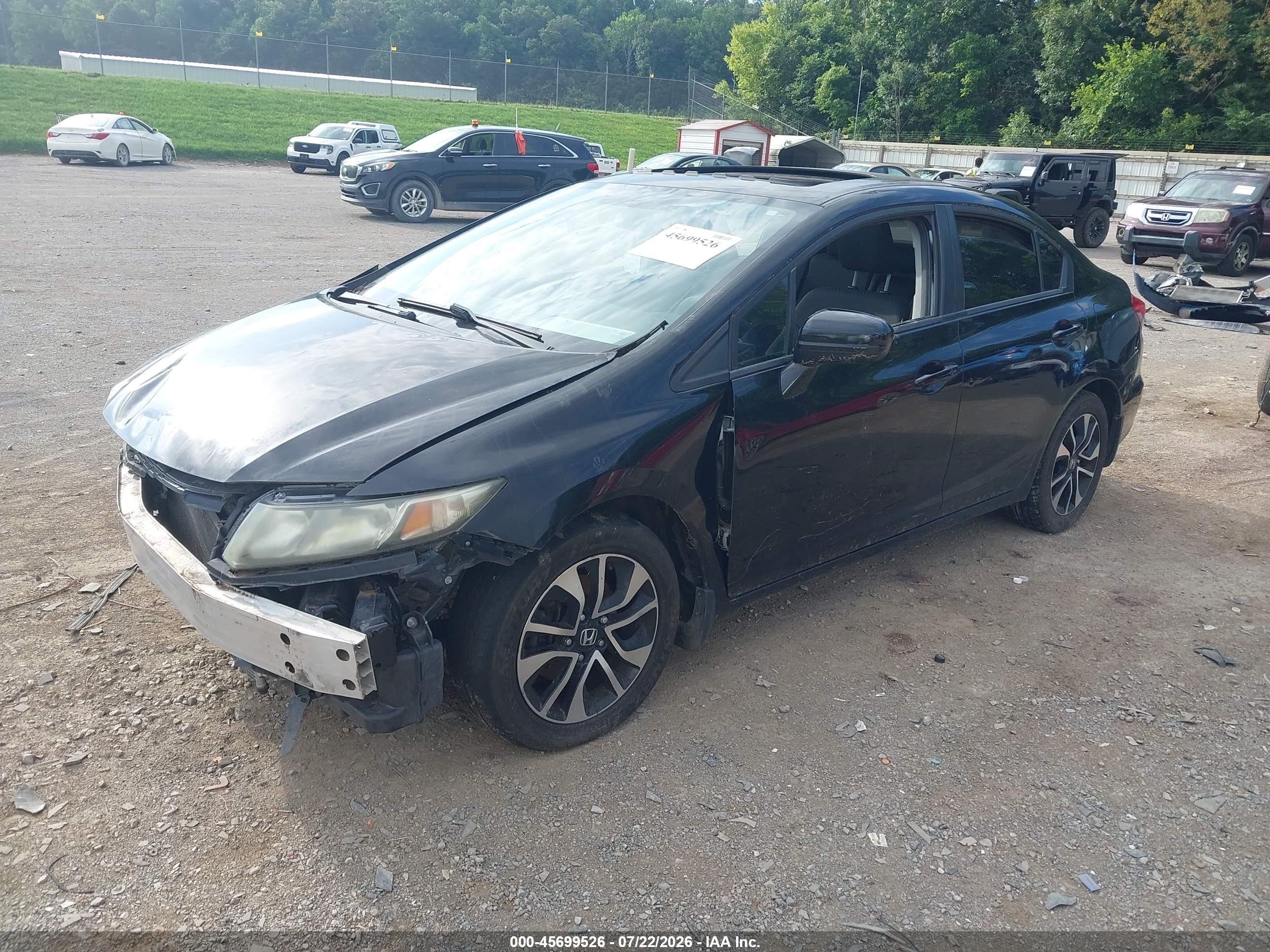 2015 Honda Civic Ex Black vin: 19XFB2F8XFE009057