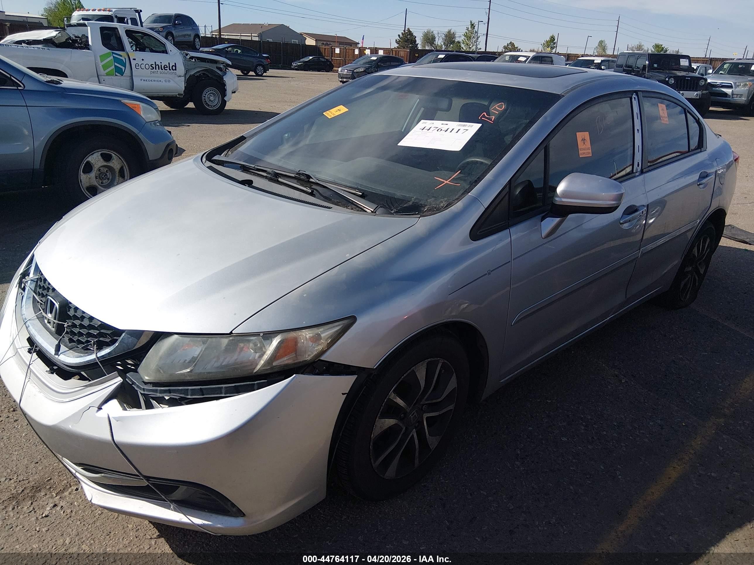2015 Honda Civic Ex Серый vin: 19XFB2F8XFE022021