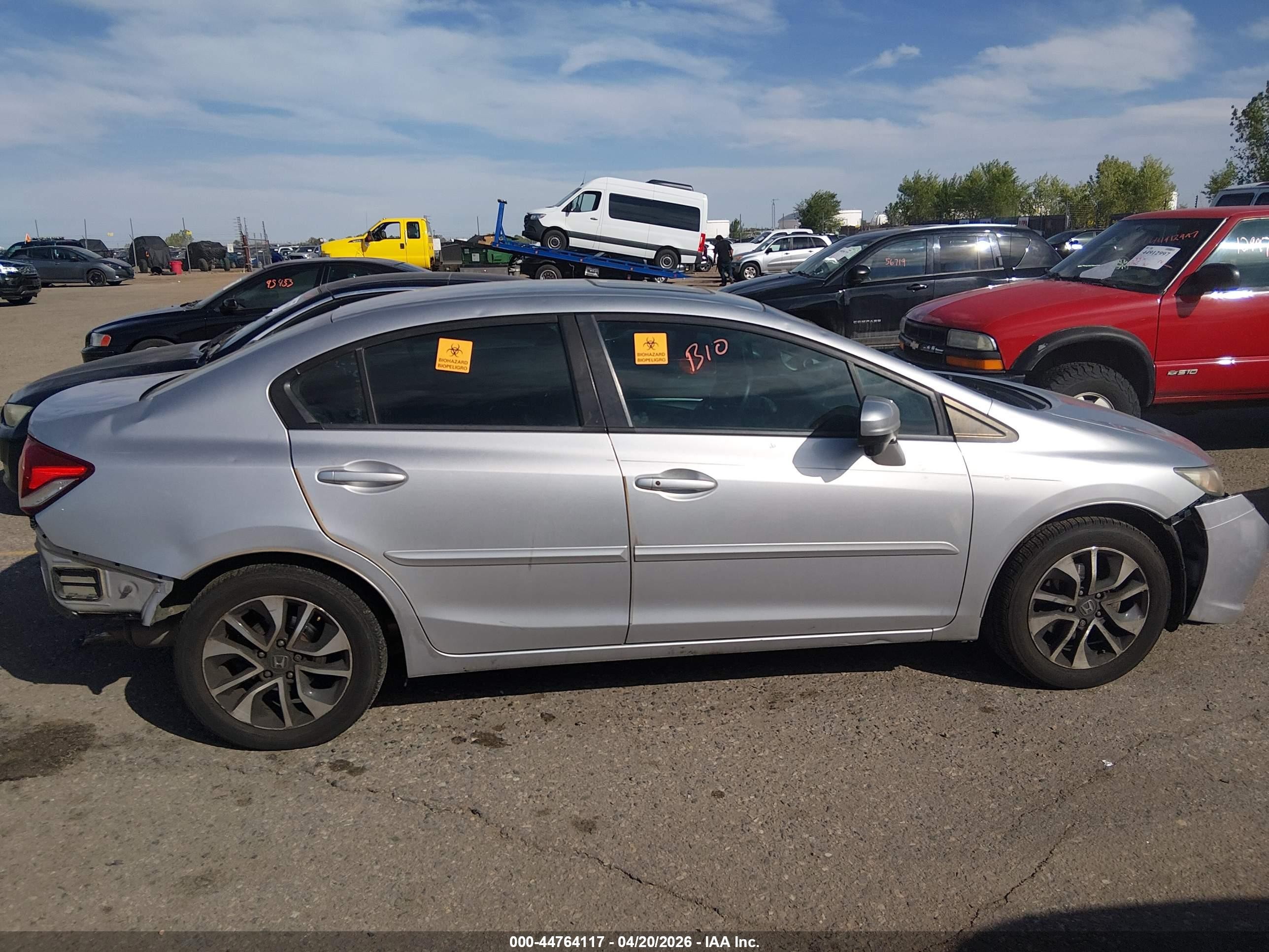 2015 Honda Civic Ex Серый vin: 19XFB2F8XFE022021