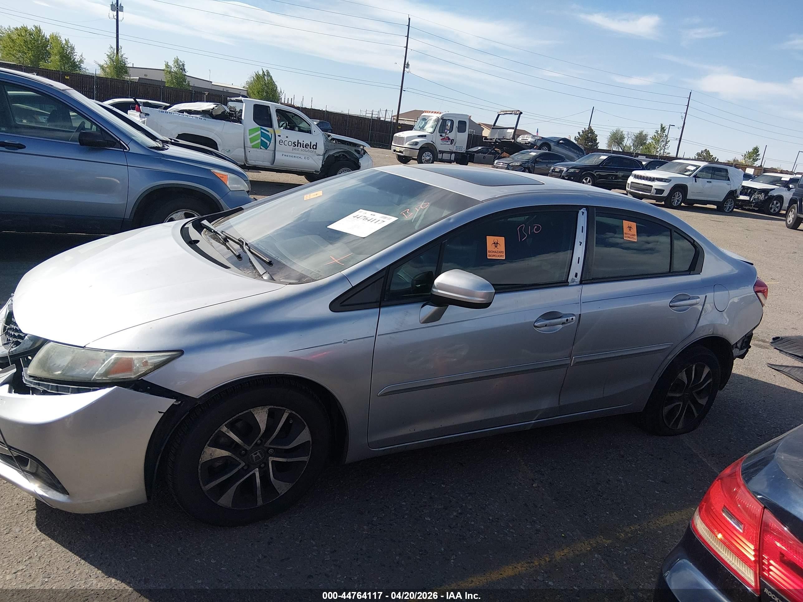 2015 Honda Civic Ex Серый vin: 19XFB2F8XFE022021
