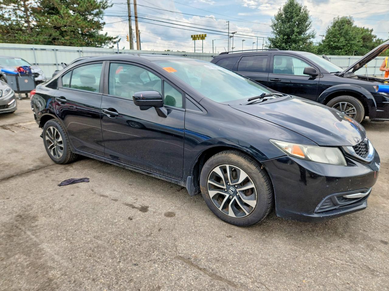 2015 Honda Civic Ex Black vin: 19XFB2F8XFE022049