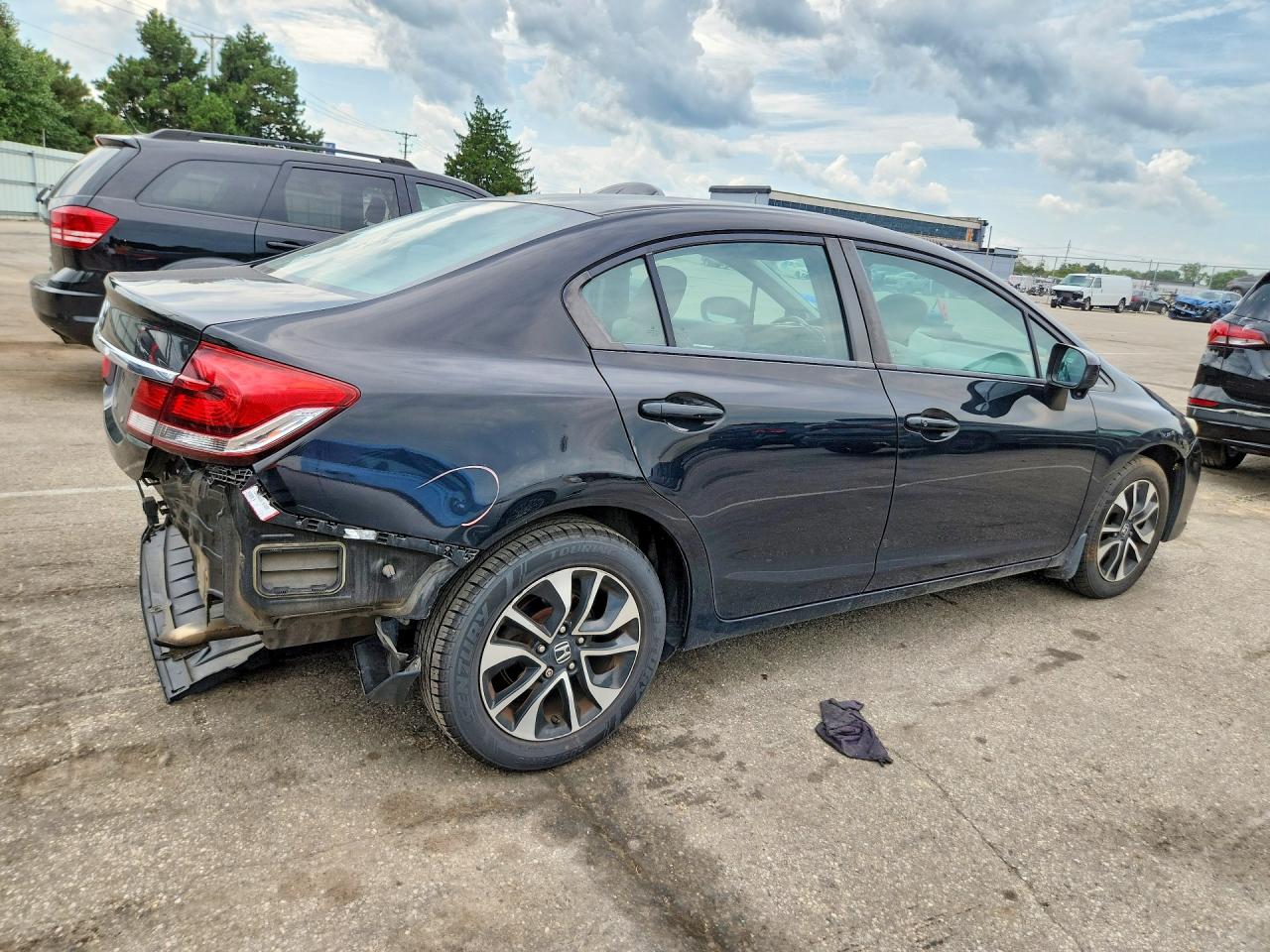 2015 Honda Civic Ex Black vin: 19XFB2F8XFE022049