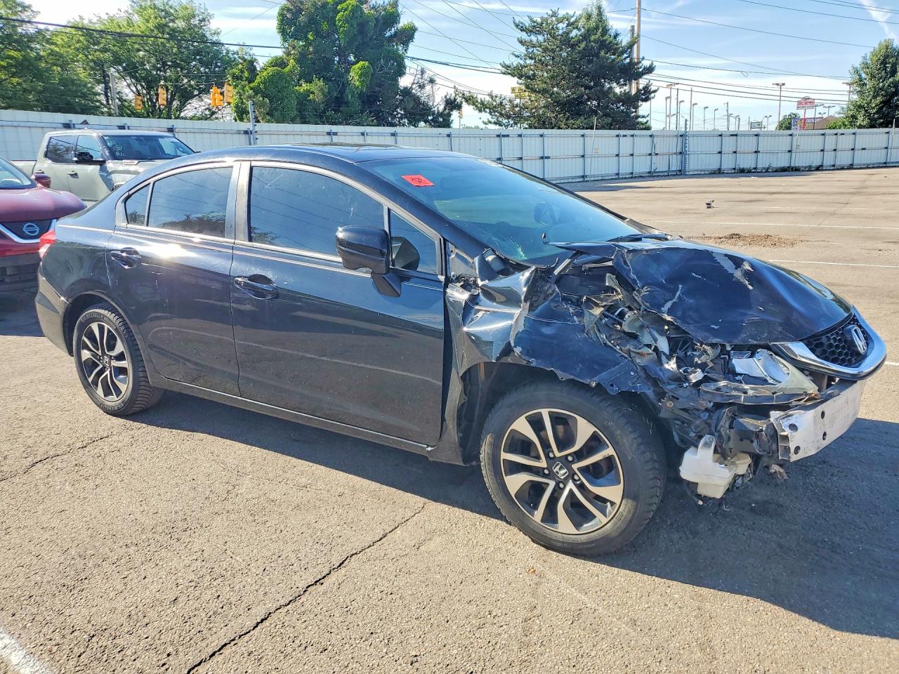 2015 Honda Civic Ex Black vin: 19XFB2F8XFE025744