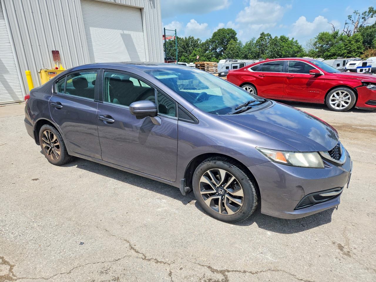 2015 Honda Civic Ex Gray vin: 19XFB2F8XFE083014