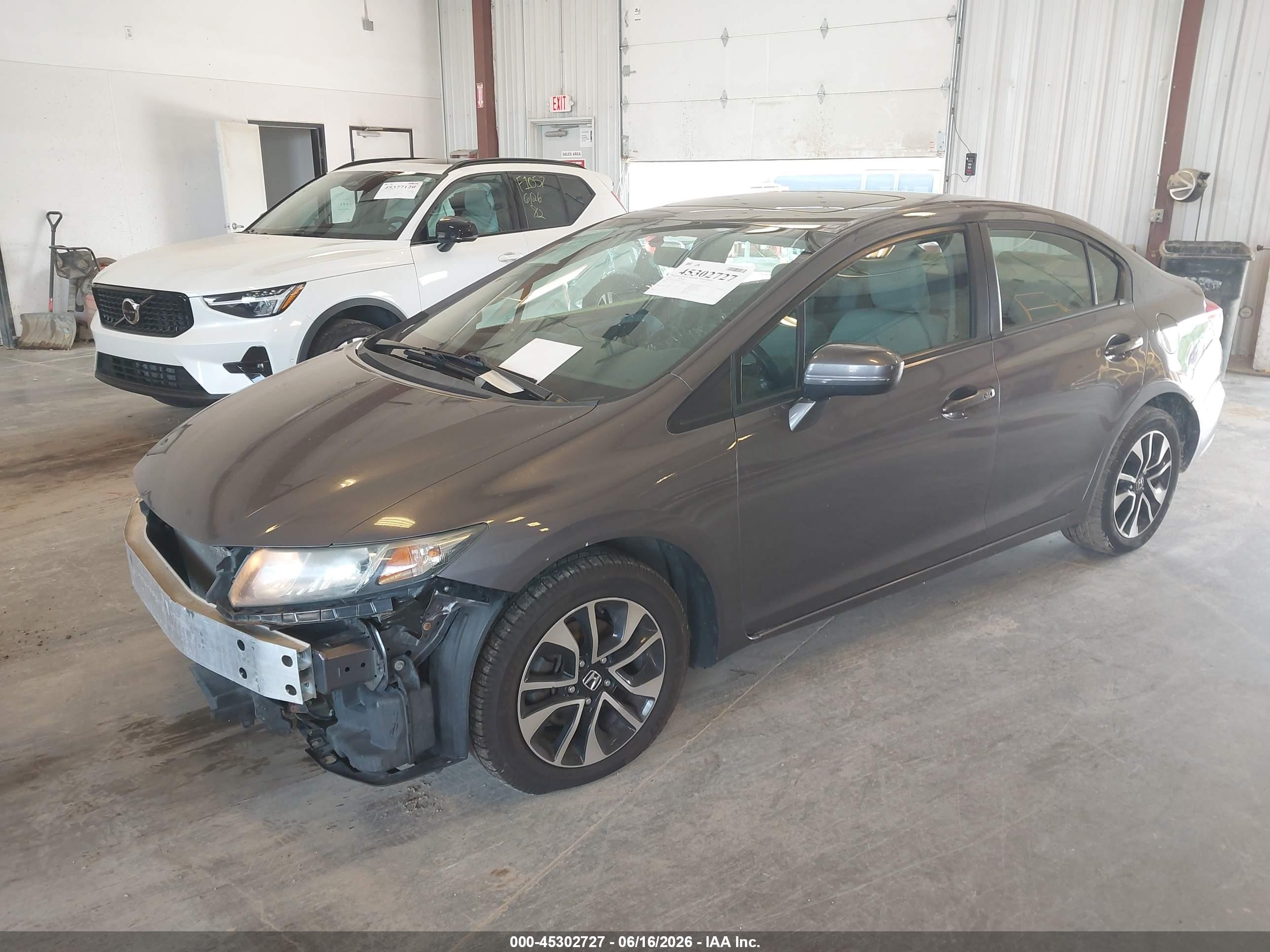 2015 Honda Civic Ex Gray vin: 19XFB2F8XFE107926