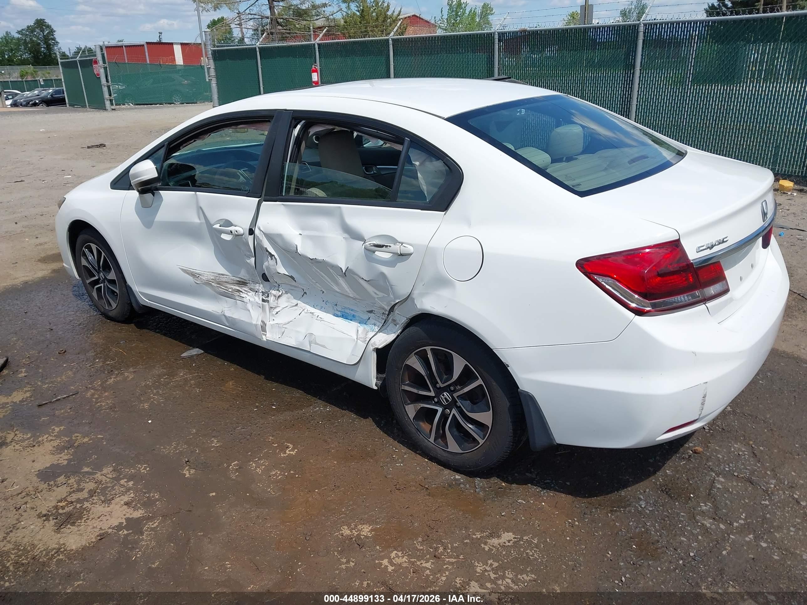 2015 Honda Civic Ex White vin: 19XFB2F8XFE114326