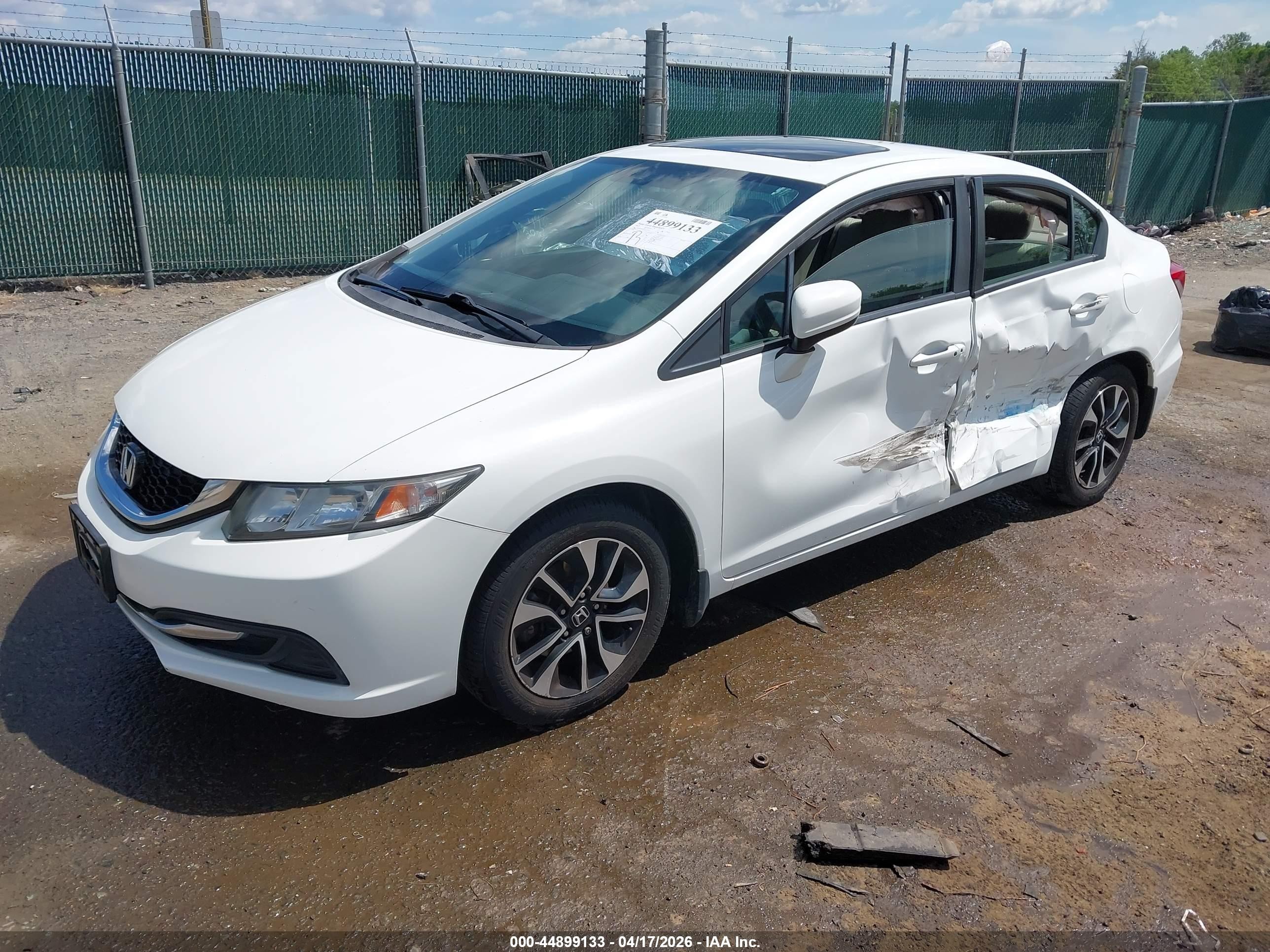 2015 Honda Civic Ex White vin: 19XFB2F8XFE114326