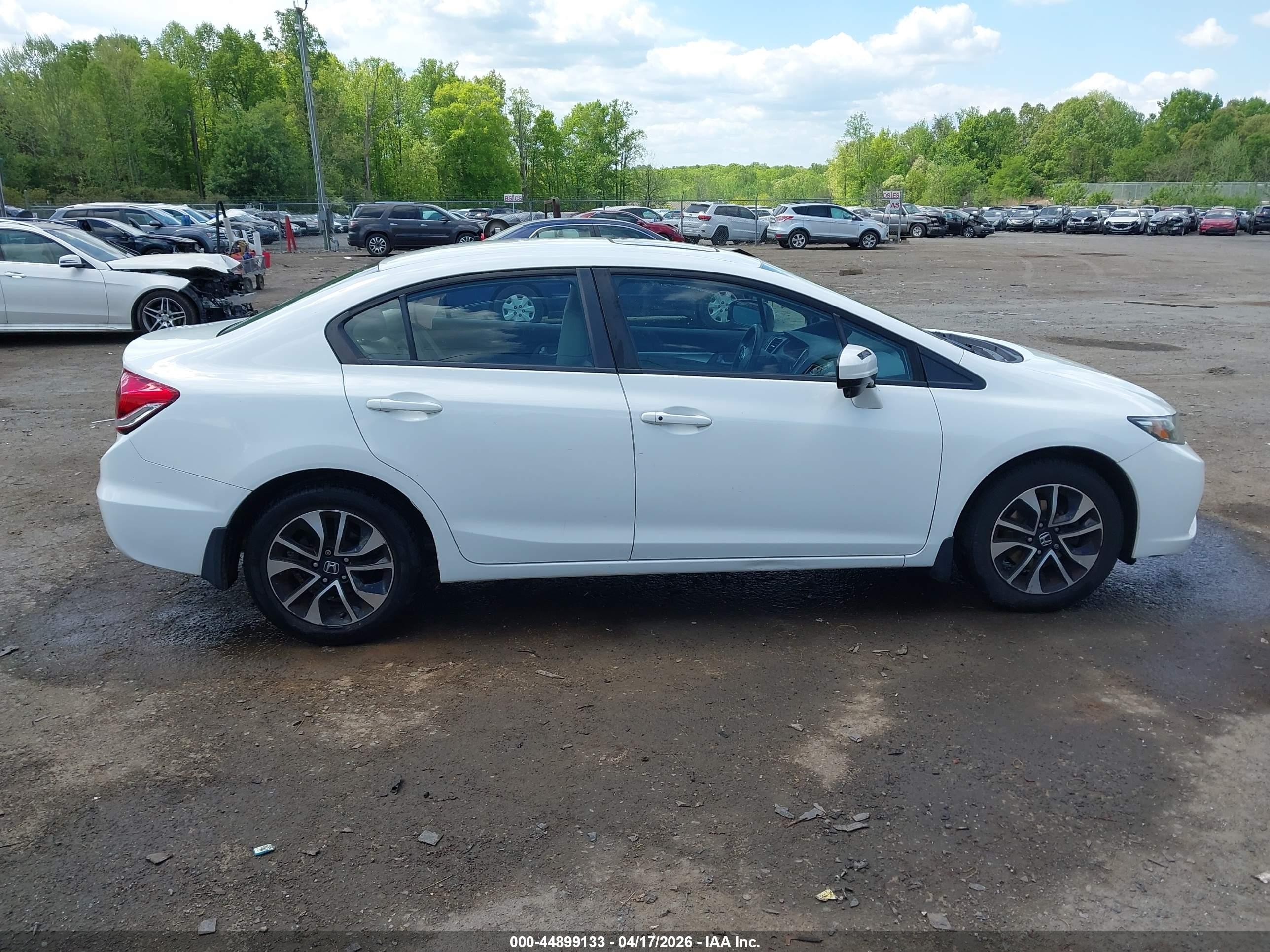 2015 Honda Civic Ex White vin: 19XFB2F8XFE114326