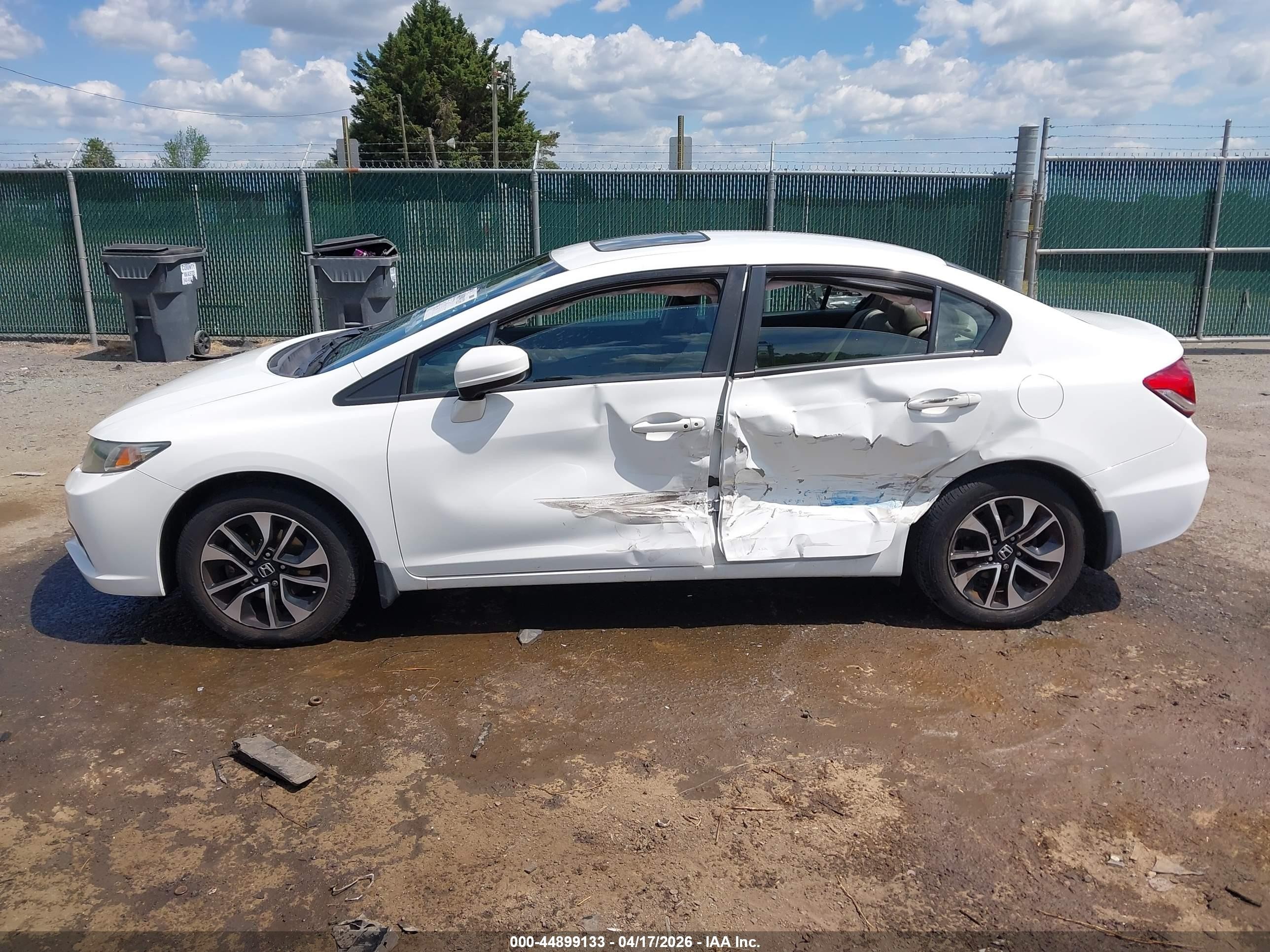 2015 Honda Civic Ex White vin: 19XFB2F8XFE114326