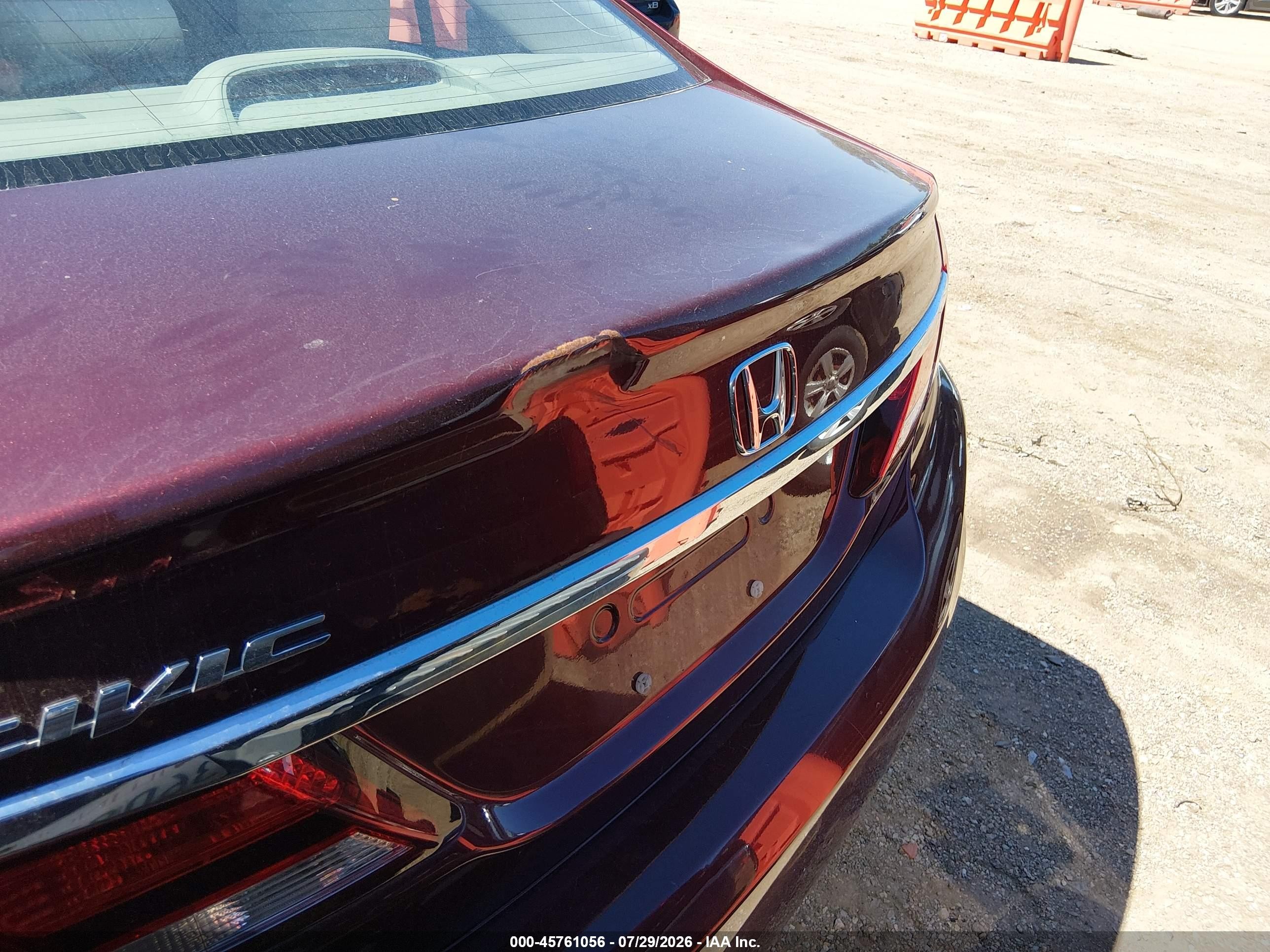 2015 Honda Civic Ex Maroon vin: 19XFB2F8XFE211316