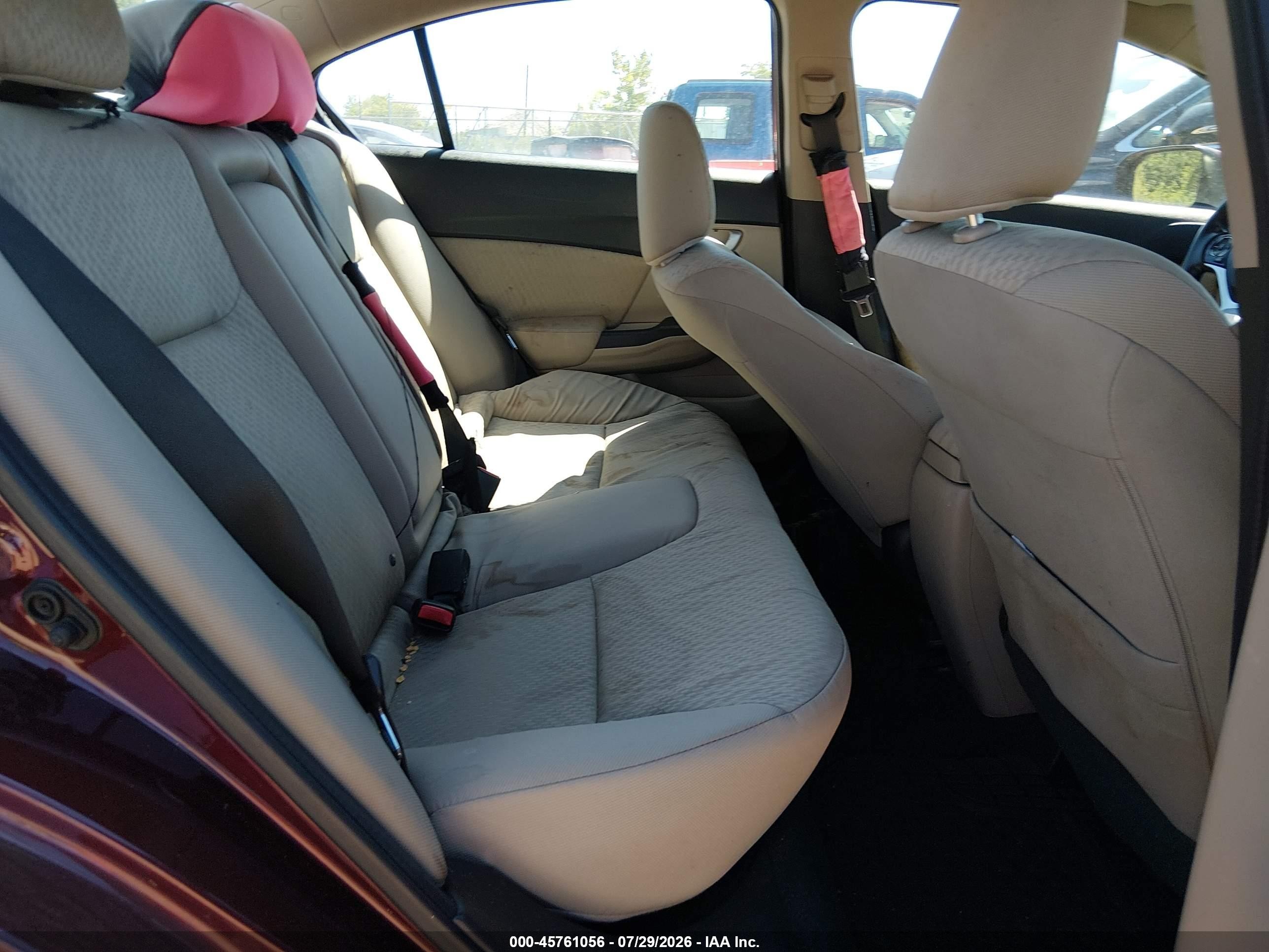2015 Honda Civic Ex Maroon vin: 19XFB2F8XFE211316