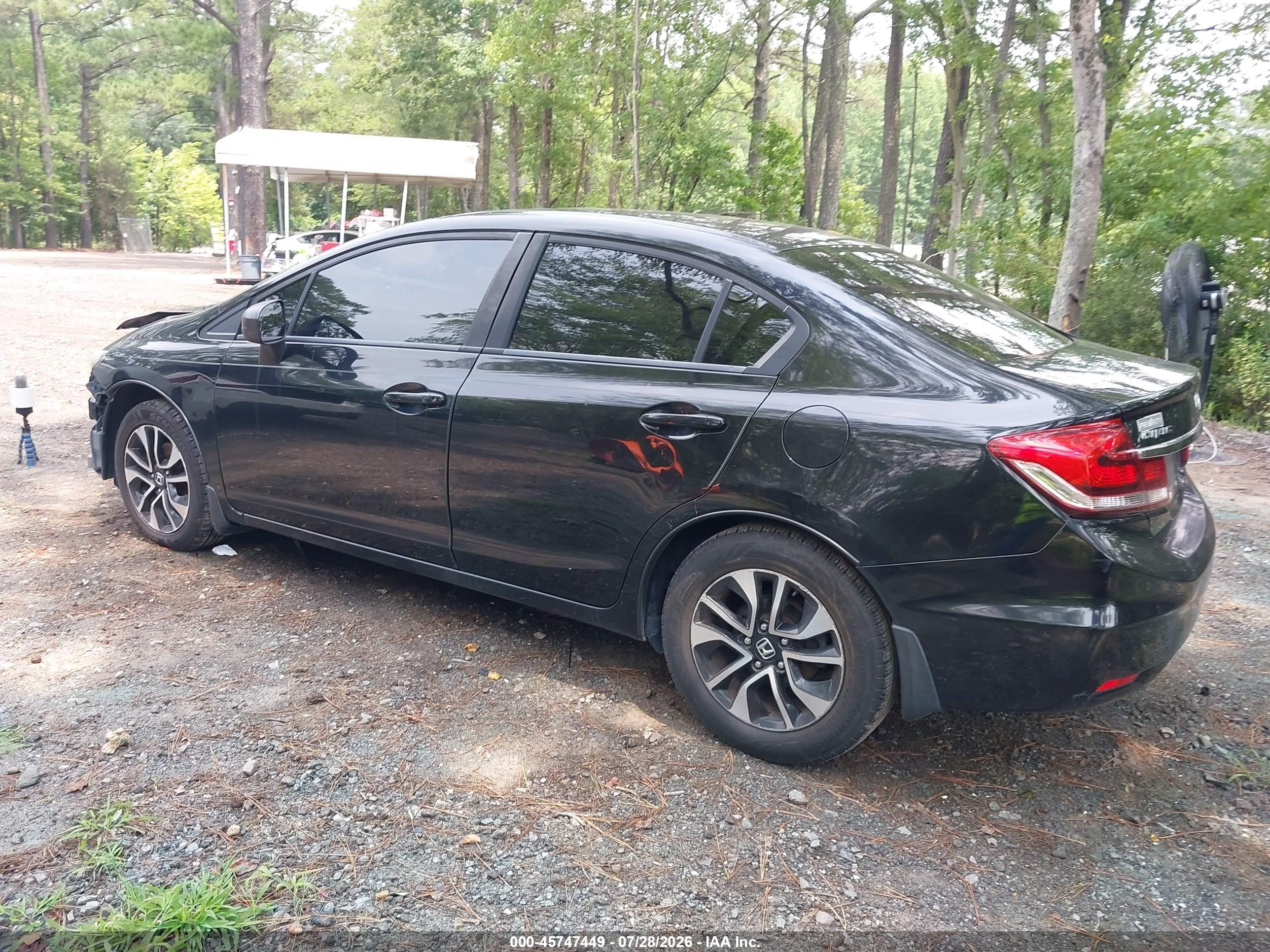 2015 Honda Civic Ex Черный vin: 19XFB2F8XFE215429