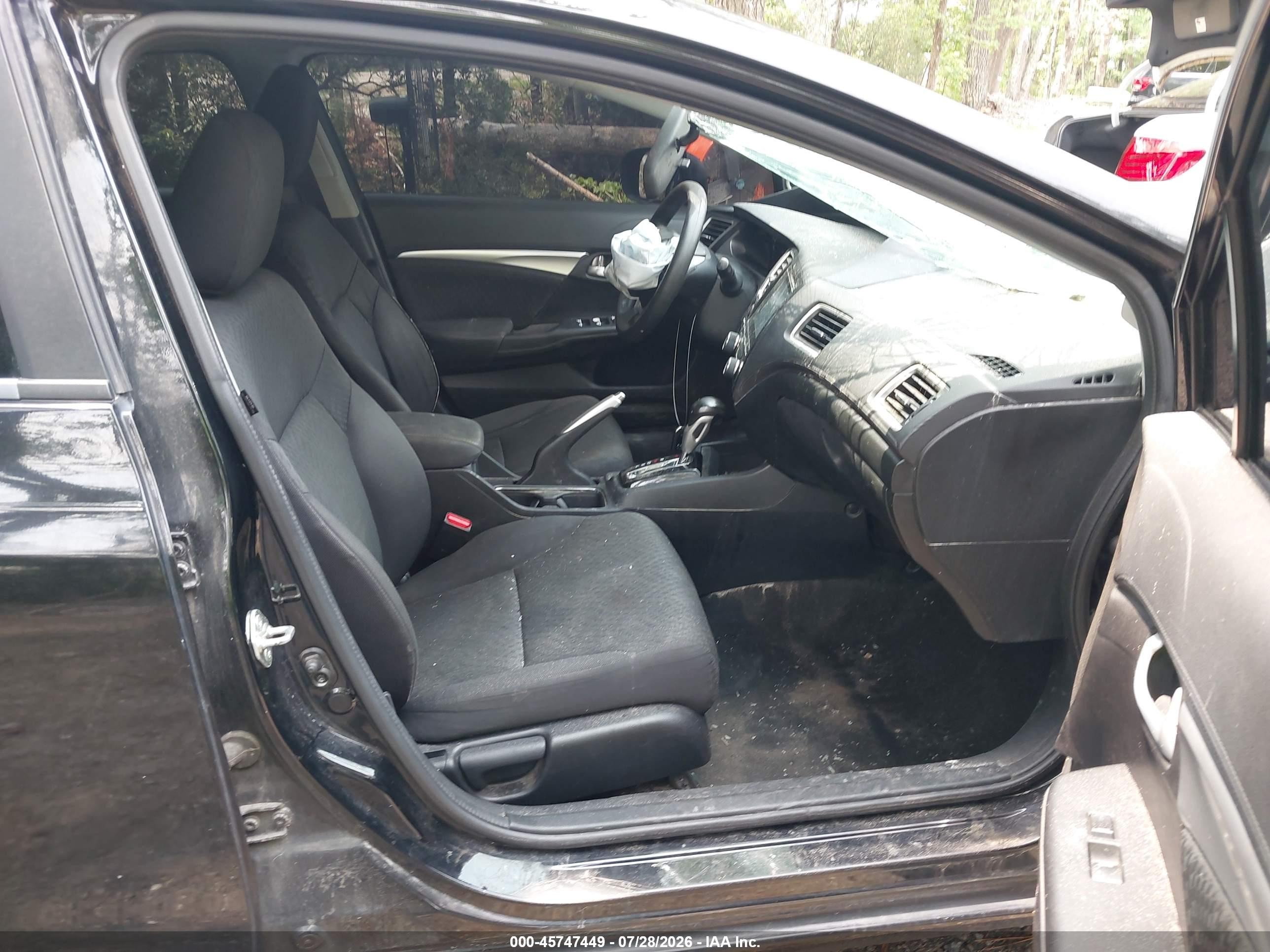 2015 Honda Civic Ex Черный vin: 19XFB2F8XFE215429