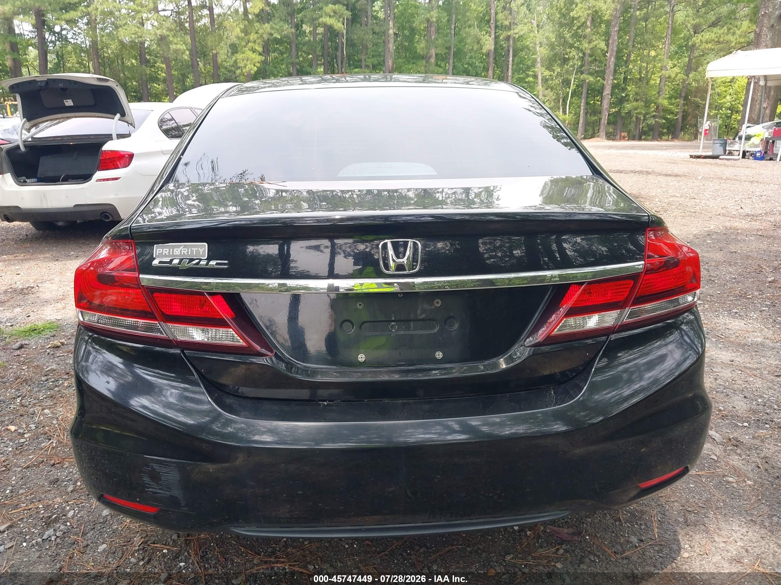 2015 Honda Civic Ex Черный vin: 19XFB2F8XFE215429