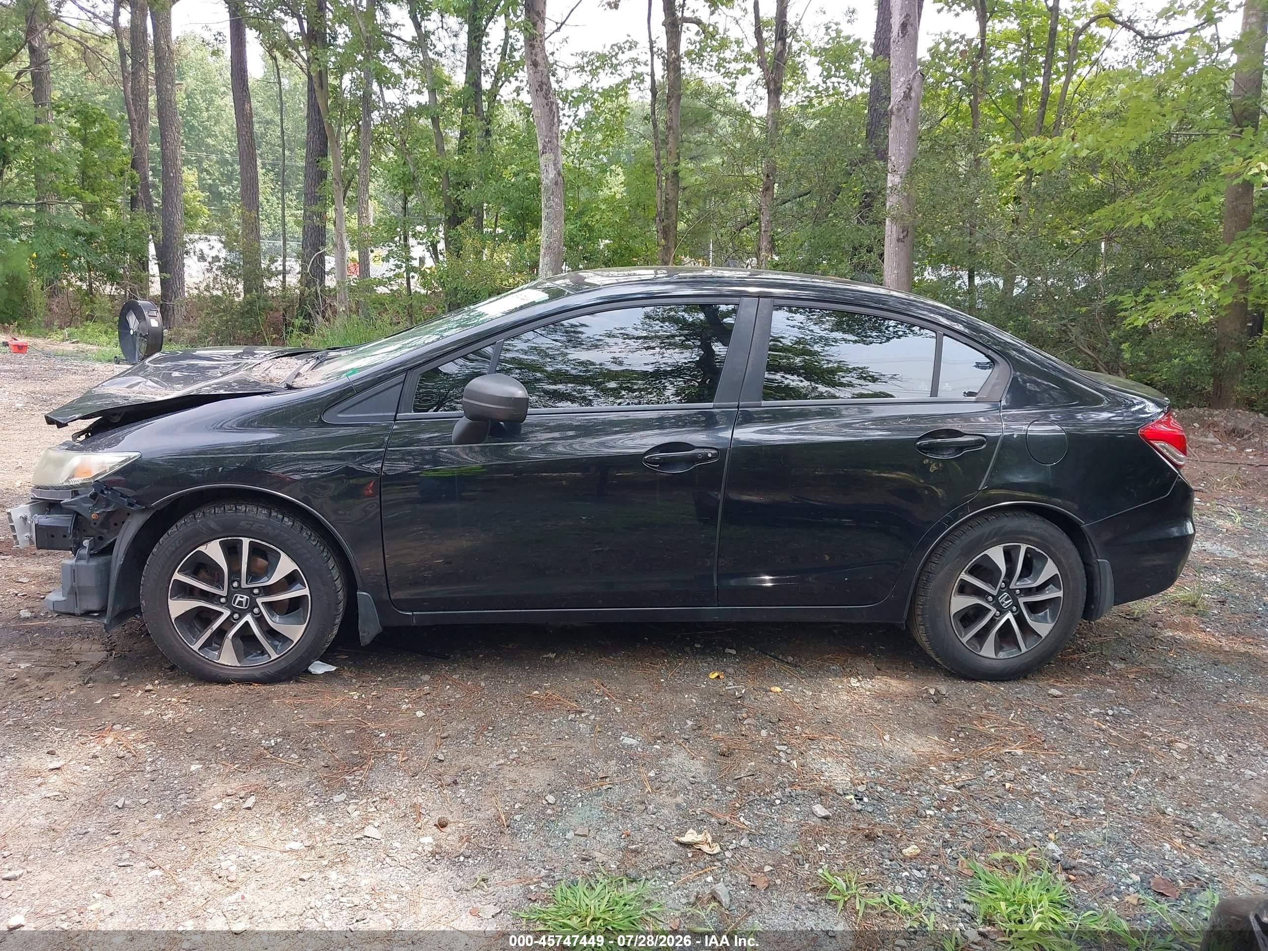 2015 Honda Civic Ex Черный vin: 19XFB2F8XFE215429