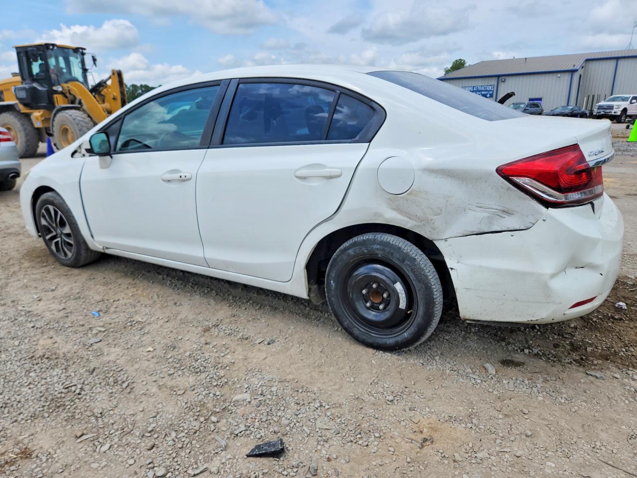 2015 Honda Civic Ex White vin: 19XFB2F8XFE221750