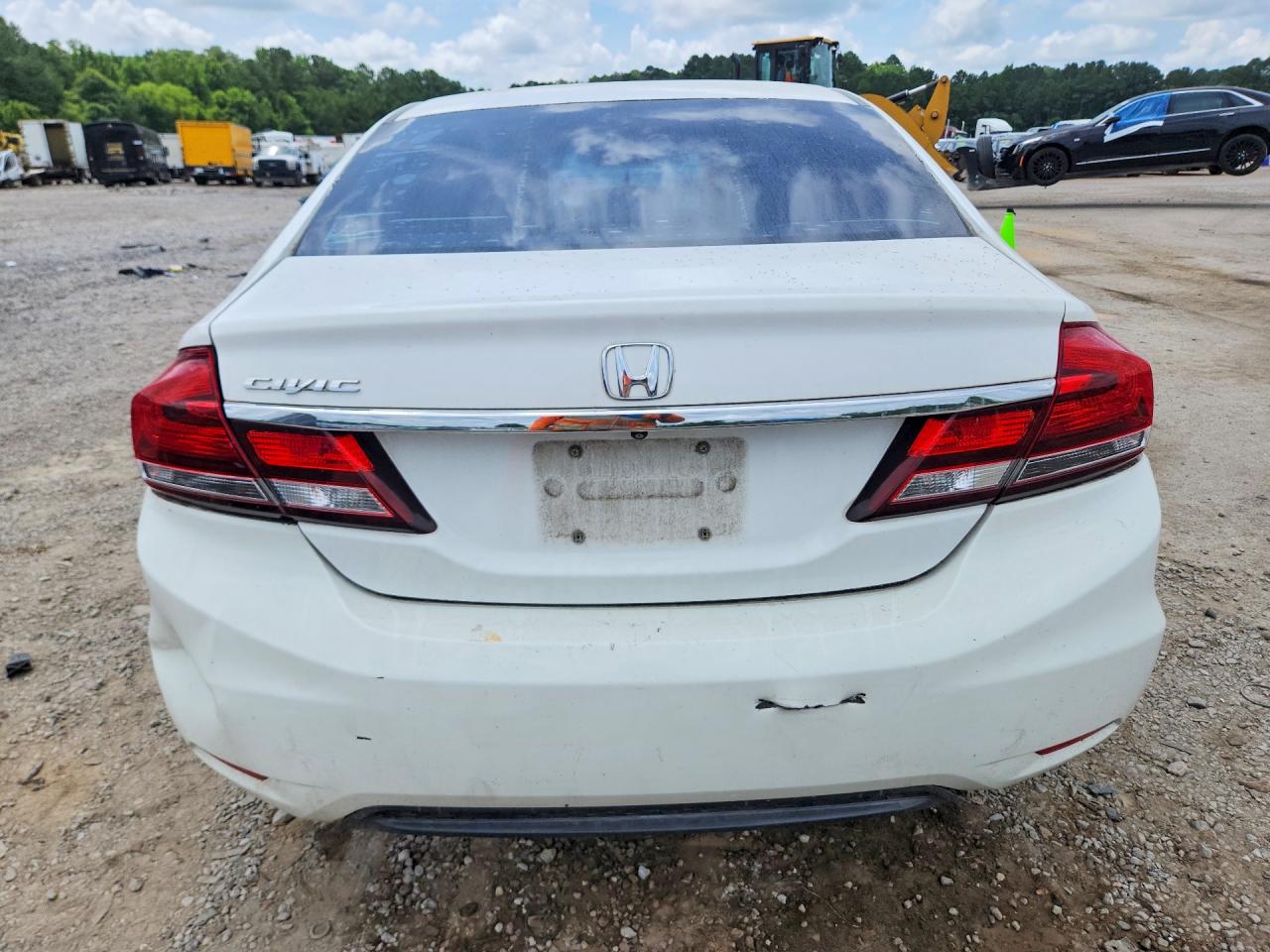 2015 Honda Civic Ex White vin: 19XFB2F8XFE221750