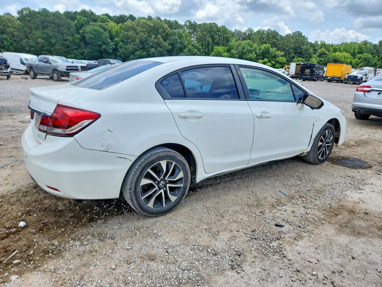 2015 Honda Civic Ex White vin: 19XFB2F8XFE221750