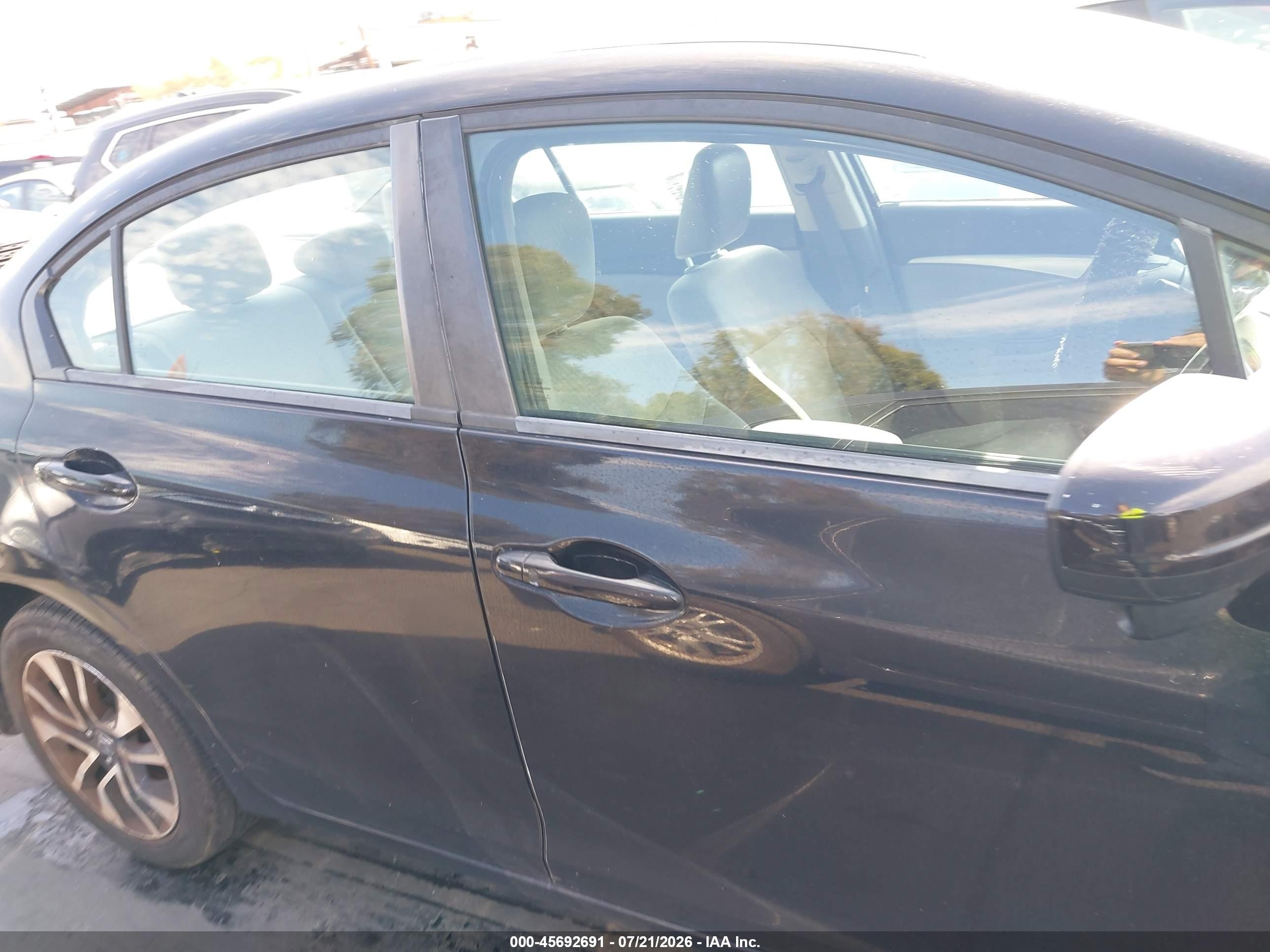 2015 Honda Civic Ex Black vin: 19XFB2F8XFE223336