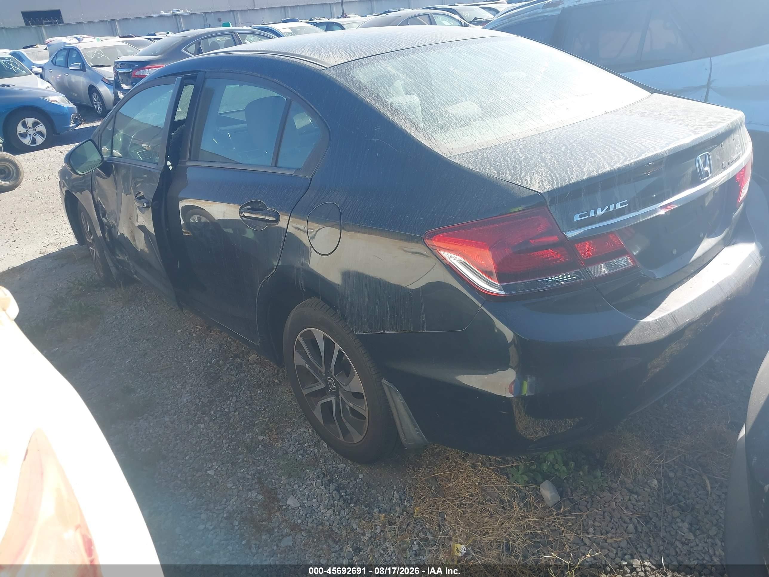 2015 Honda Civic Ex Black vin: 19XFB2F8XFE223336