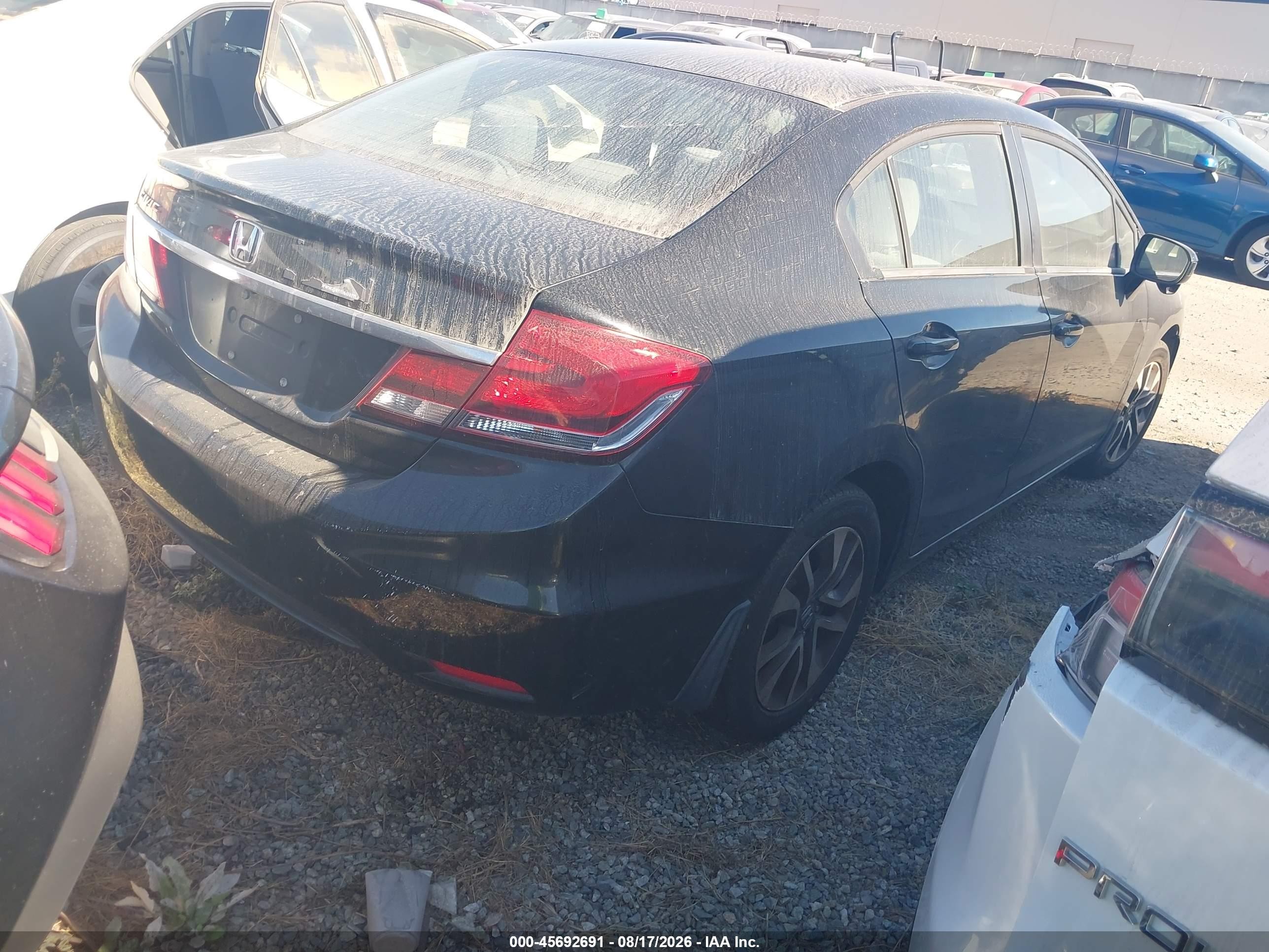 2015 Honda Civic Ex Black vin: 19XFB2F8XFE223336