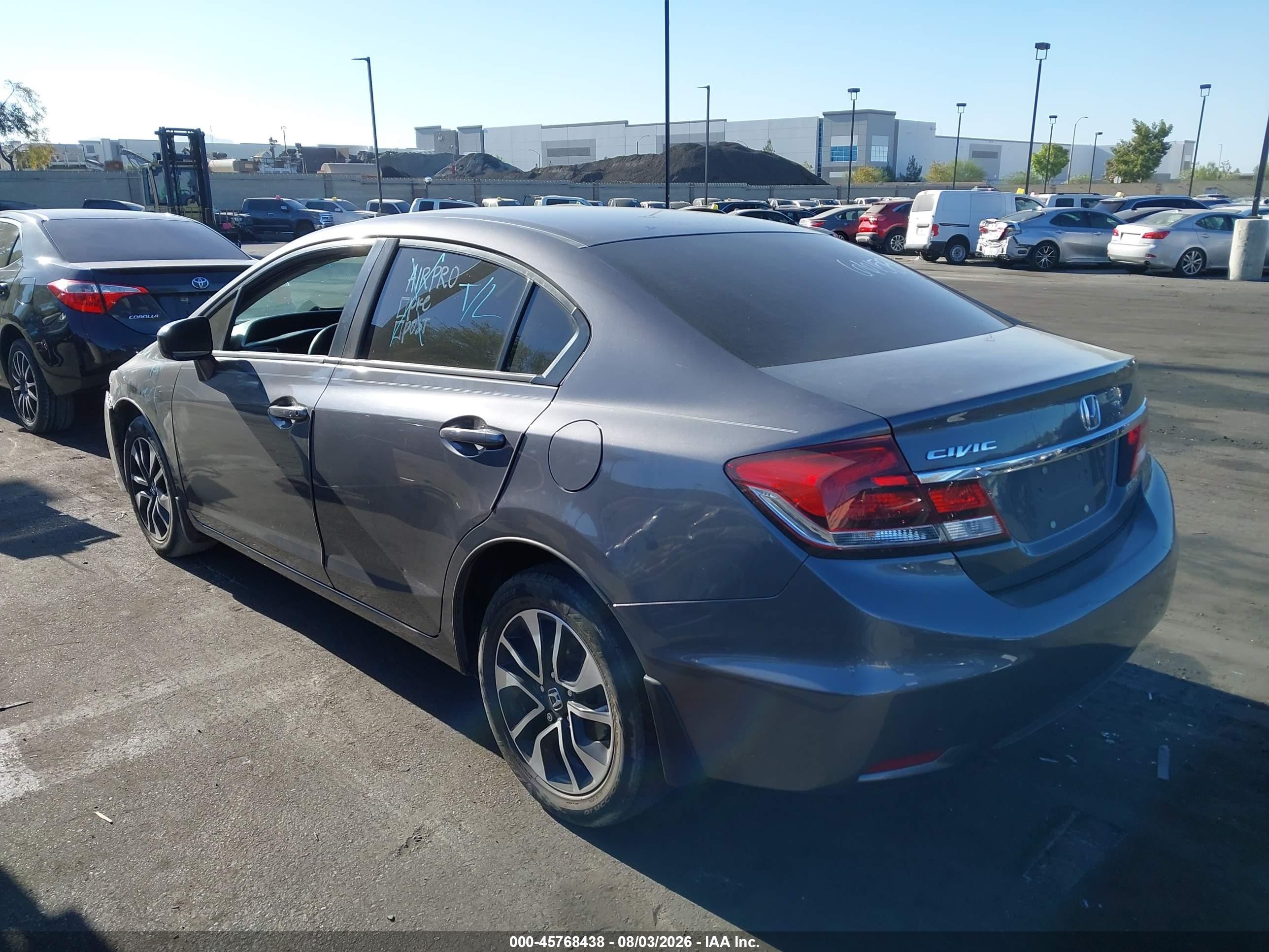 2015 Honda Civic Ex Gray vin: 19XFB2F8XFE235924