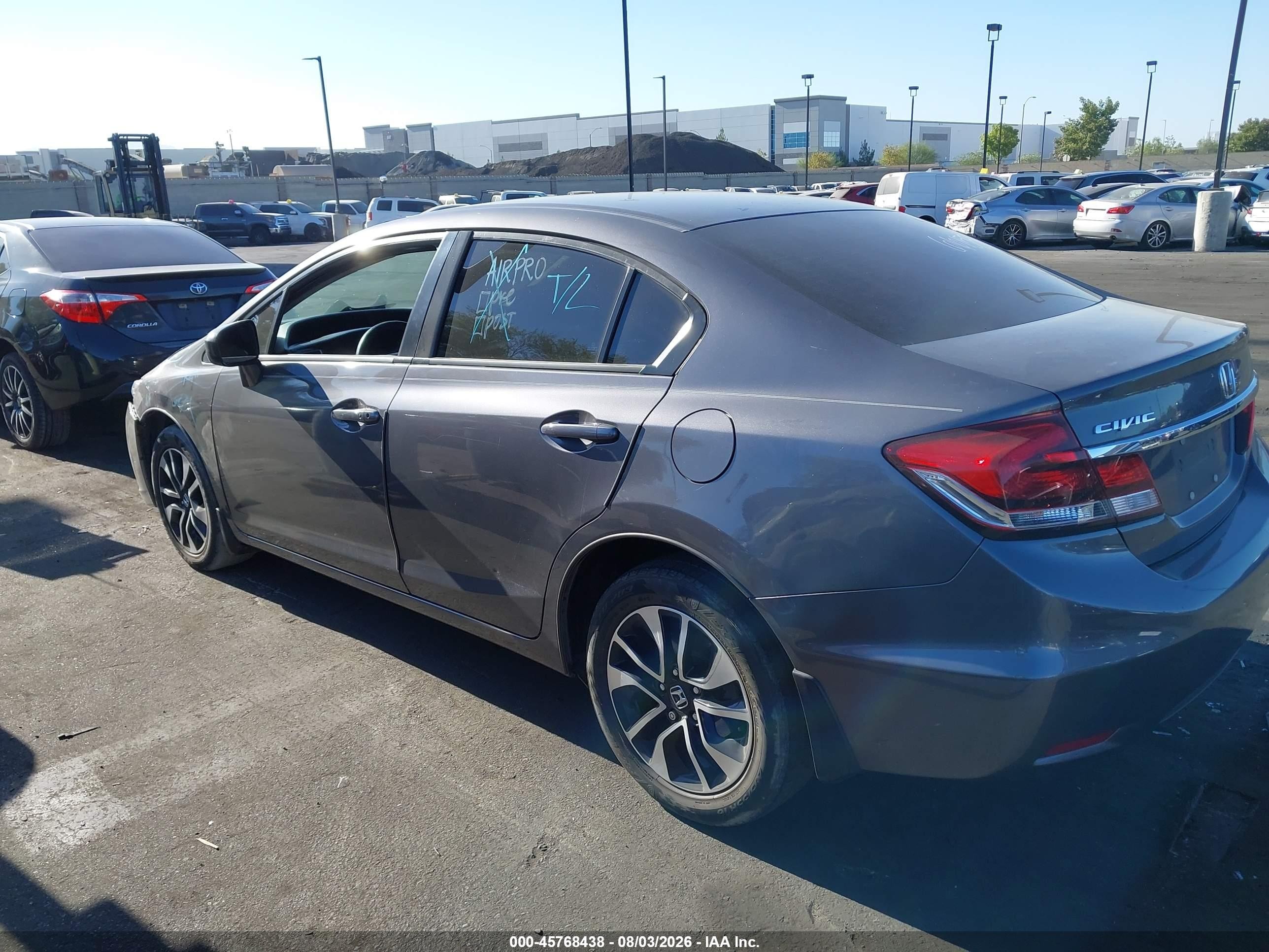 2015 Honda Civic Ex Gray vin: 19XFB2F8XFE235924