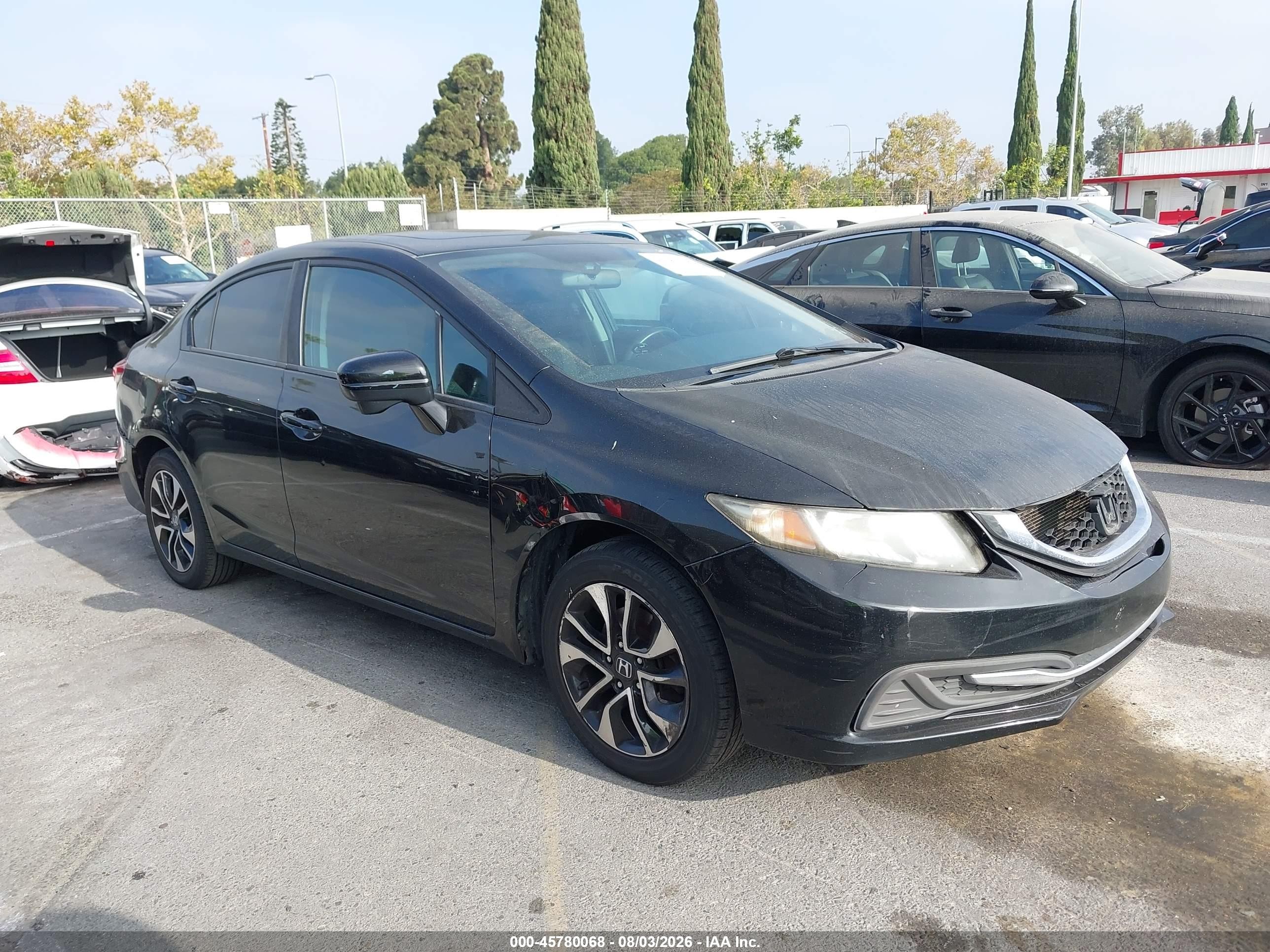 2015 Honda Civic Ex Black vin: 19XFB2F8XFE237544
