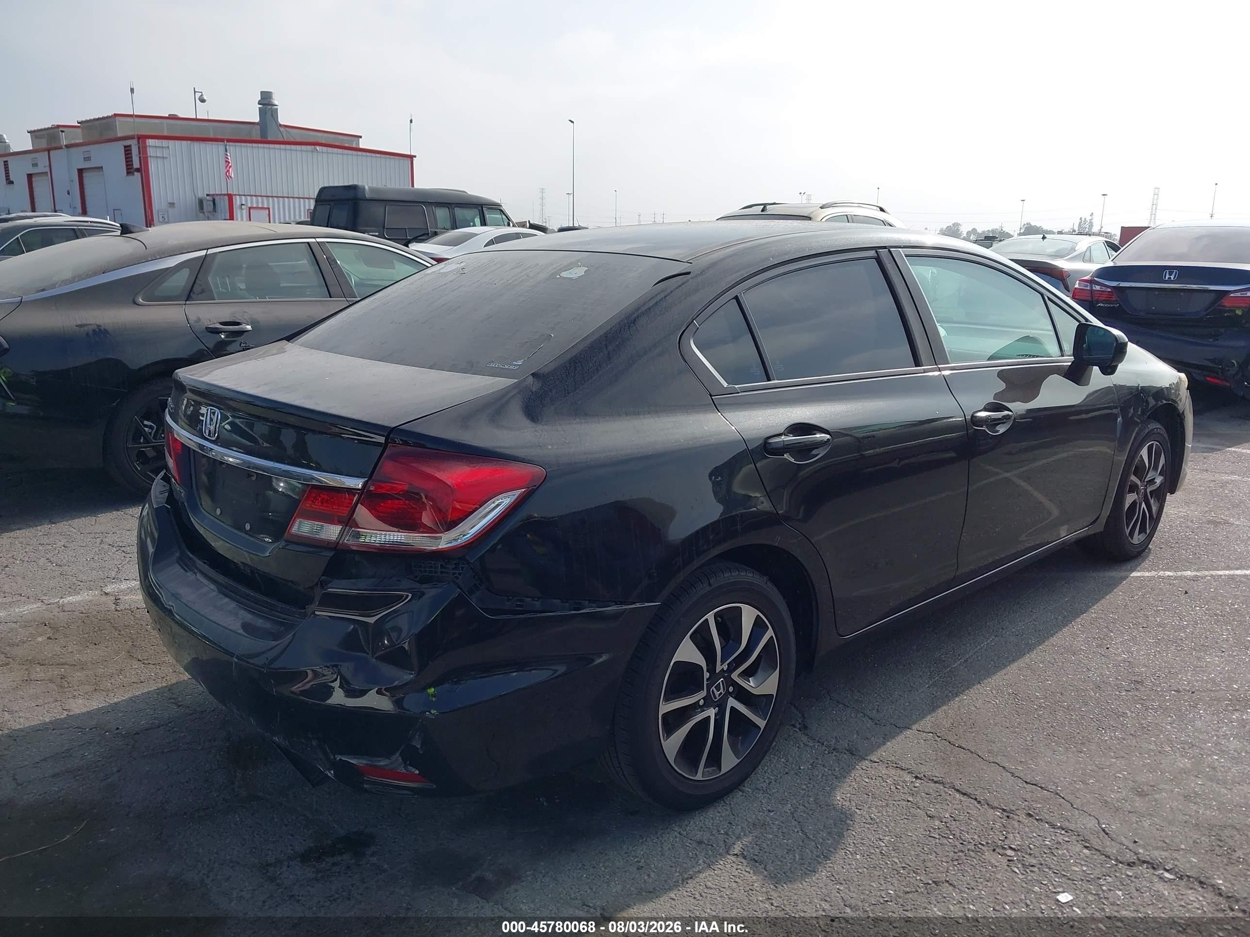 2015 Honda Civic Ex Black vin: 19XFB2F8XFE237544