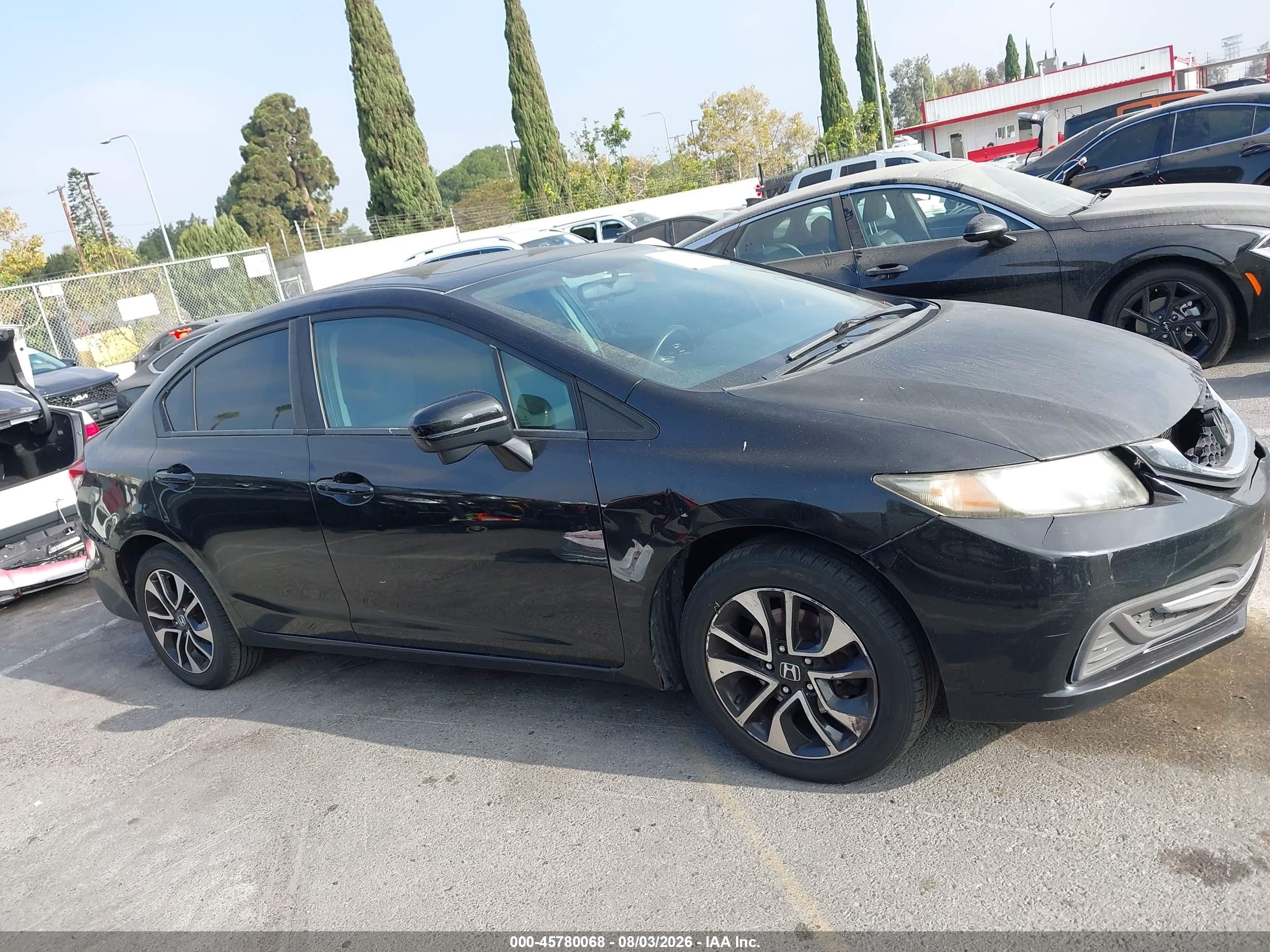 2015 Honda Civic Ex Black vin: 19XFB2F8XFE237544
