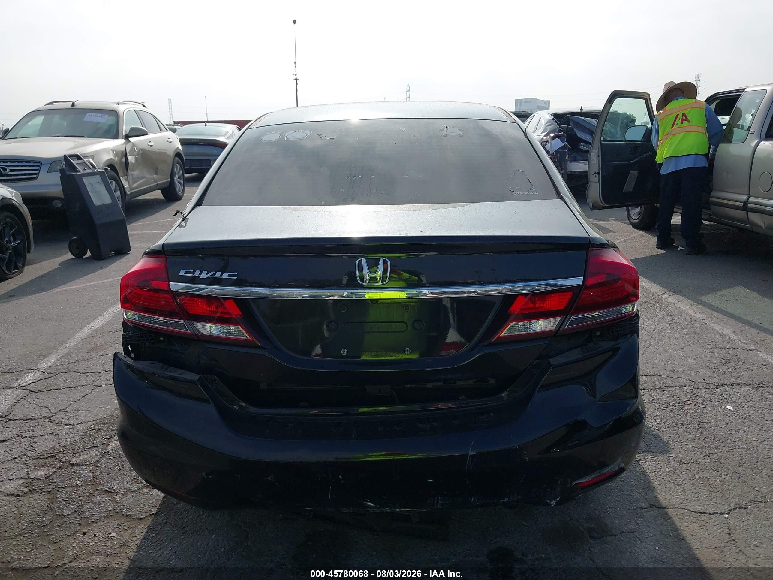 2015 Honda Civic Ex Black vin: 19XFB2F8XFE237544