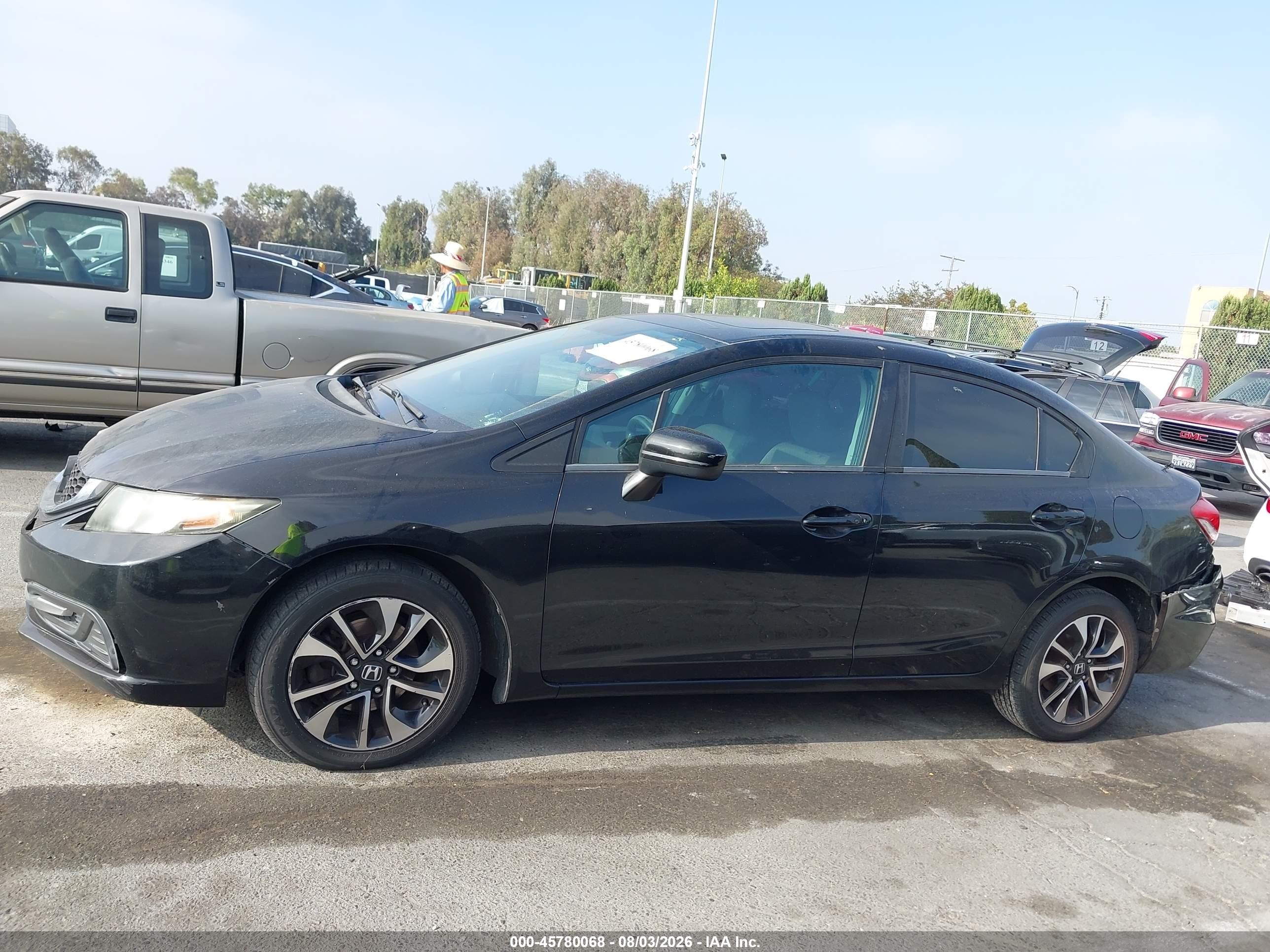 2015 Honda Civic Ex Black vin: 19XFB2F8XFE237544